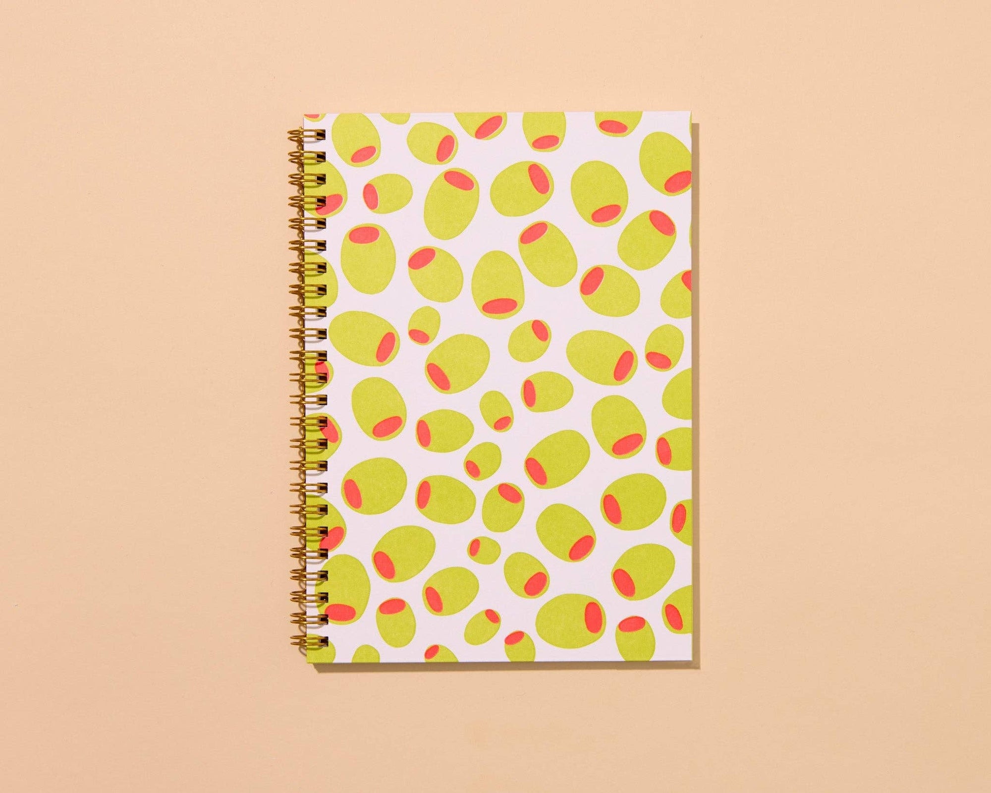 Olives Letterpress Spiral Foodie Notebook