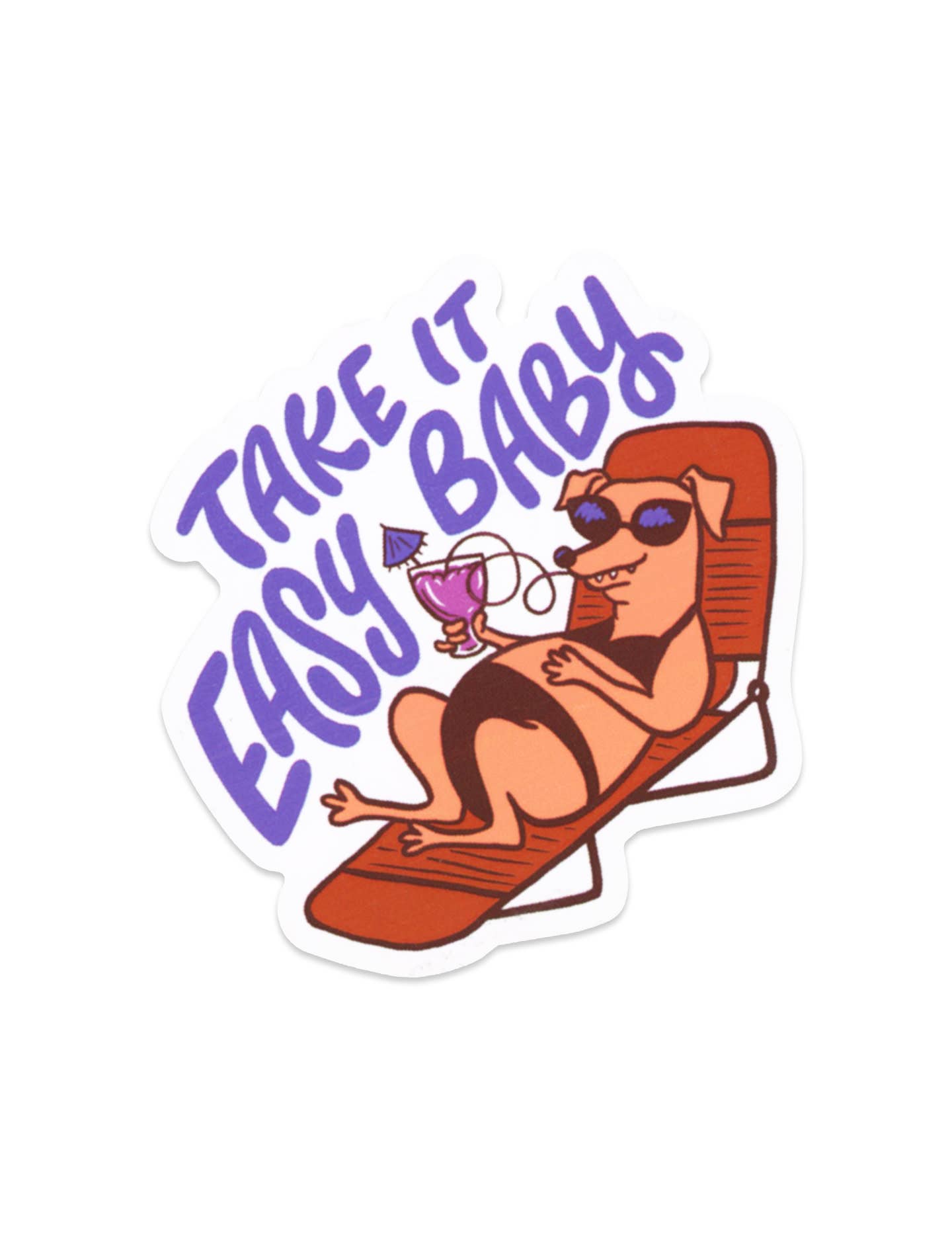 Take It Easy Baby Sticker