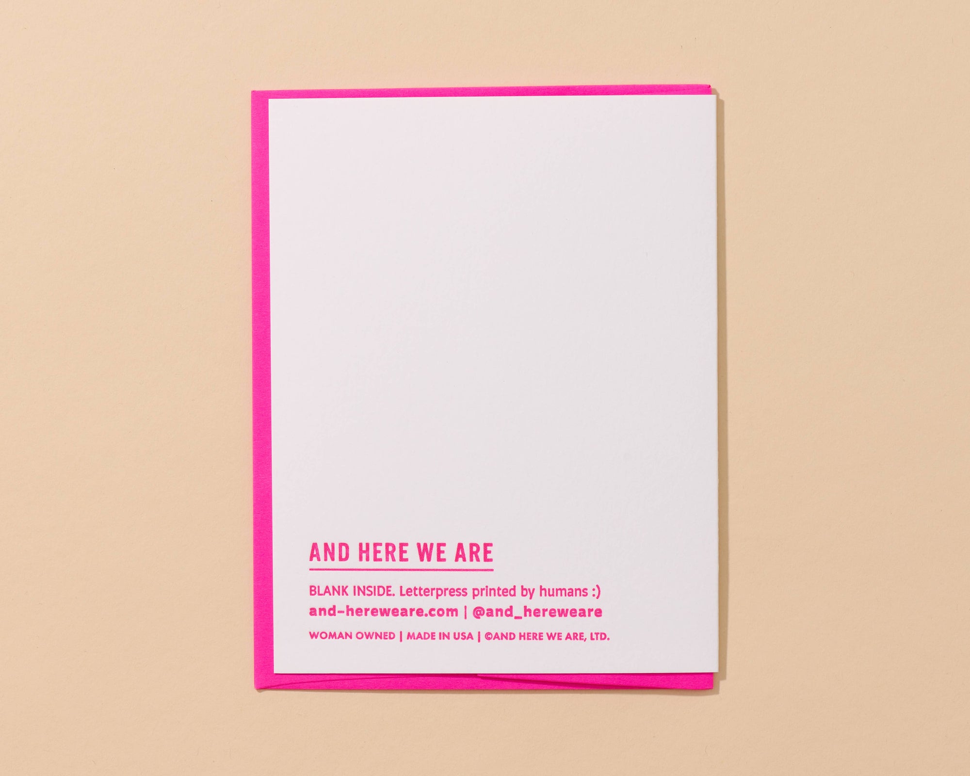 Mother's Day "Spa Day" Letterpress Card- Made in USA