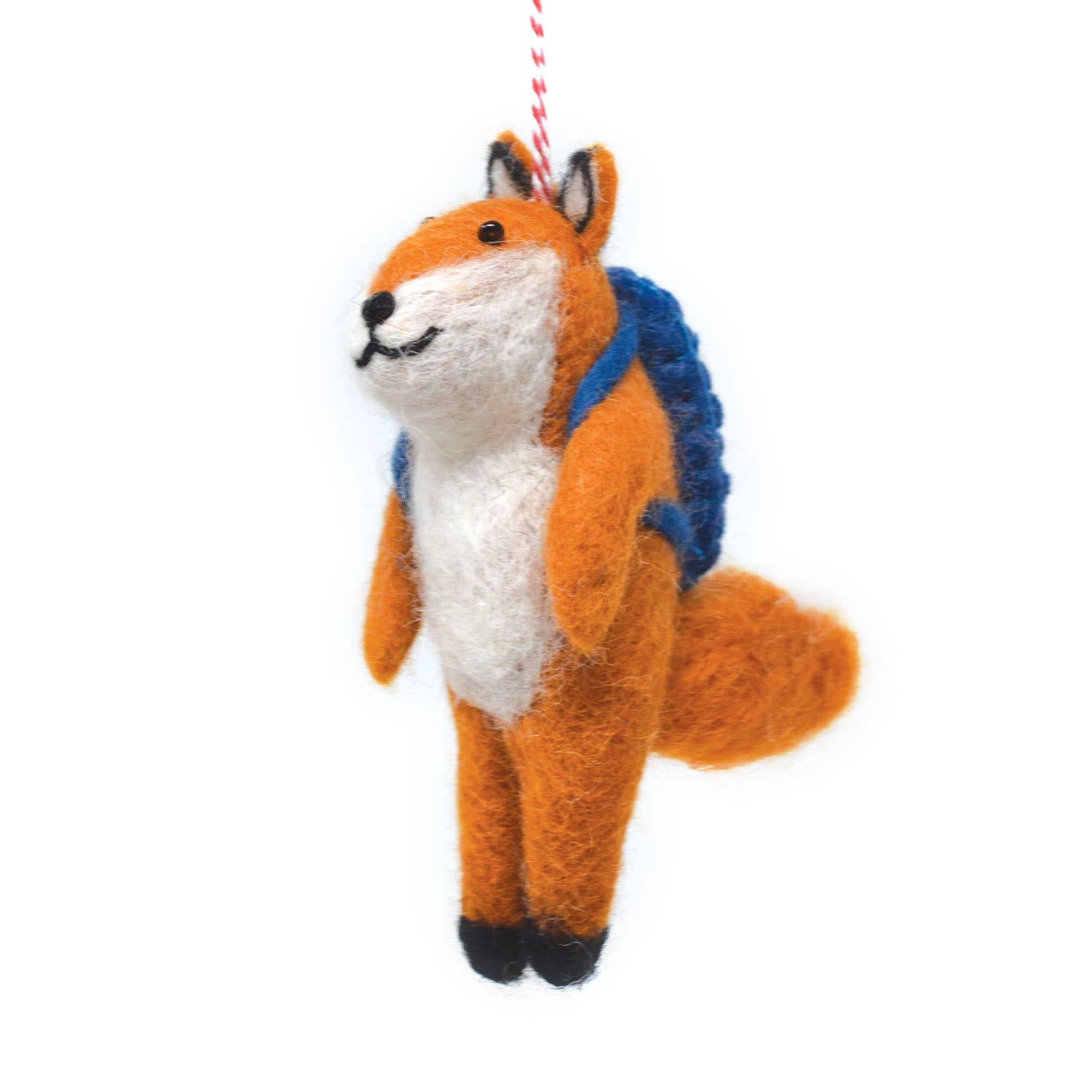 Felt Fox with bag Ornament