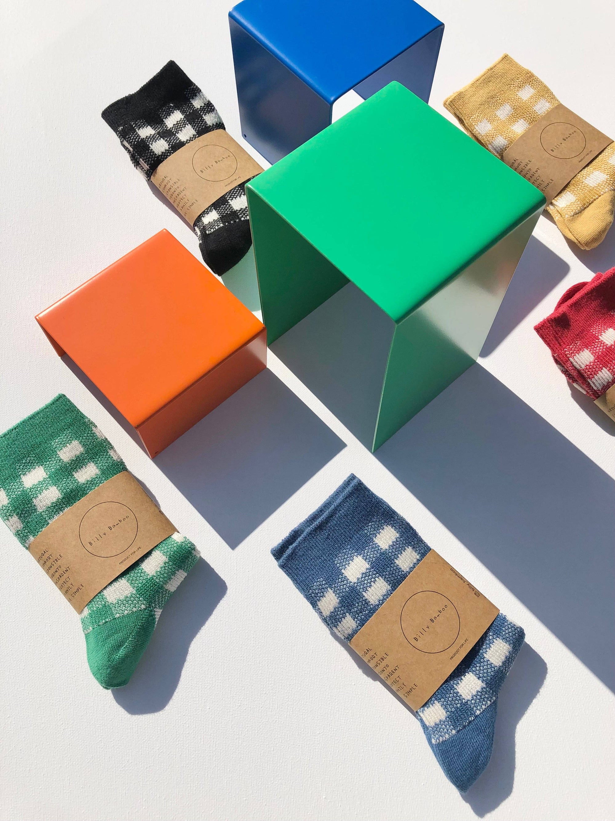 COLOR GINGHAM SOCKS
