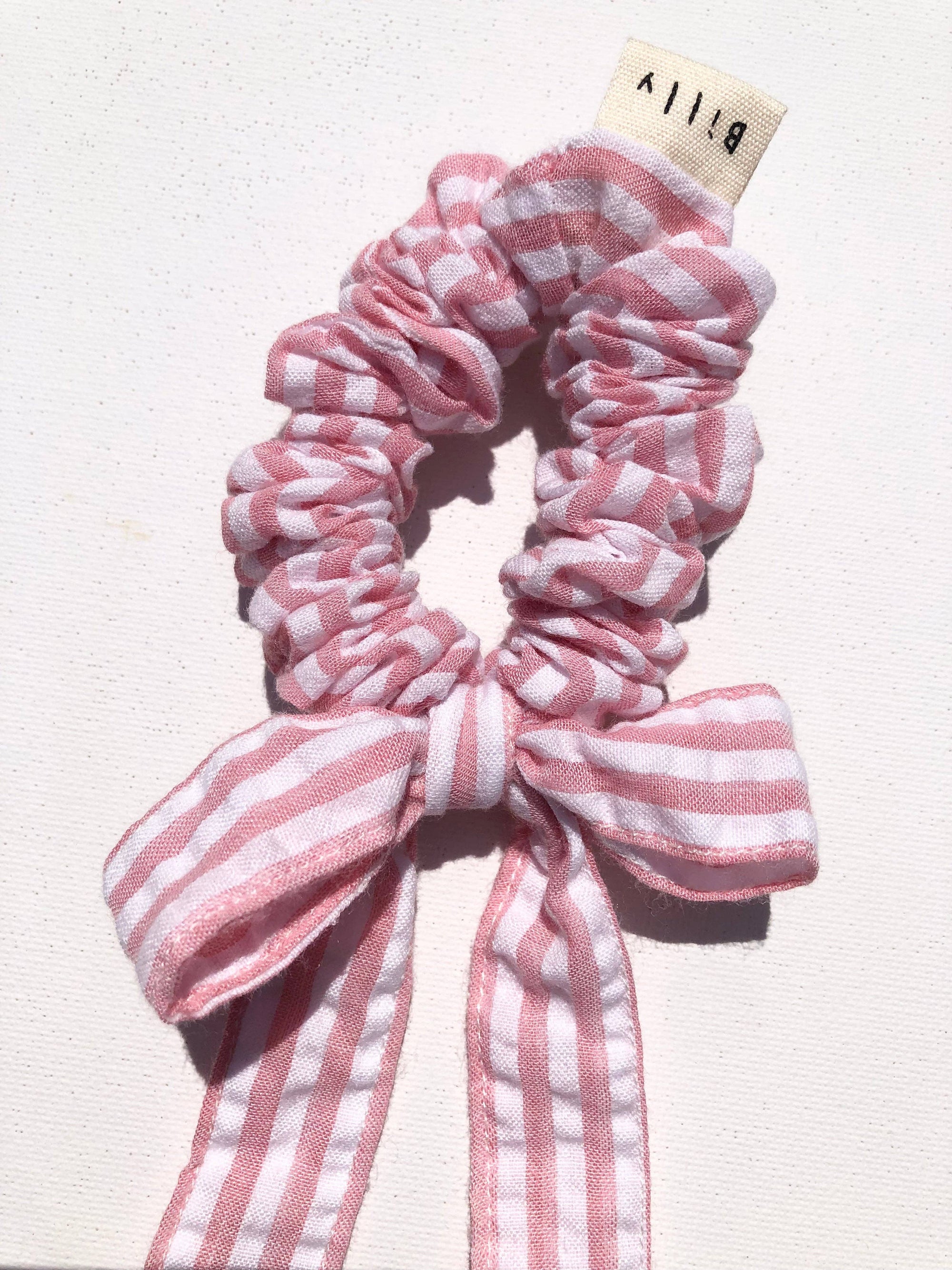 Stripe Bow Scrunchies