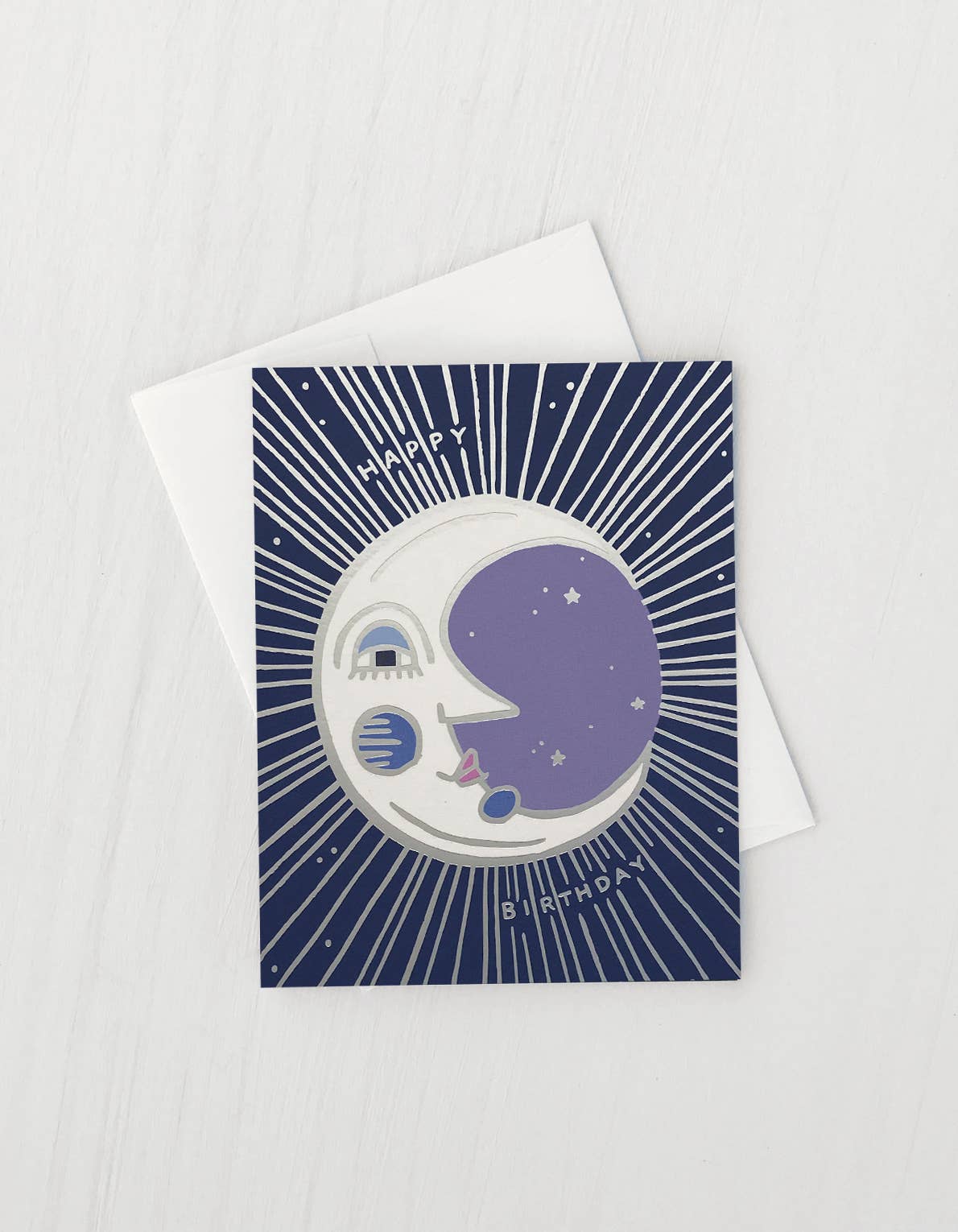 Moon Happy Birthday Card