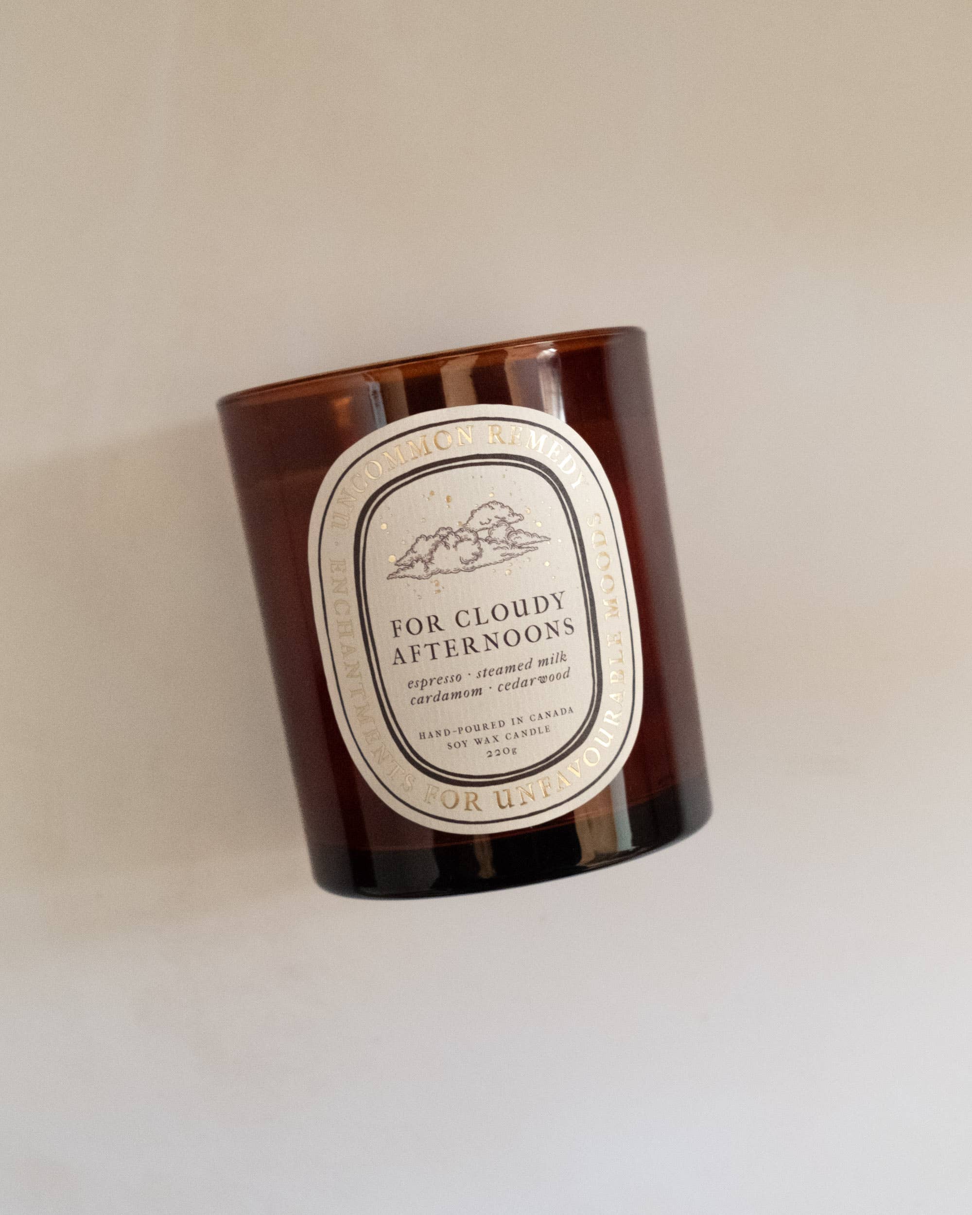 For Cloudy Afternoons: 220g Soy Wax Candle