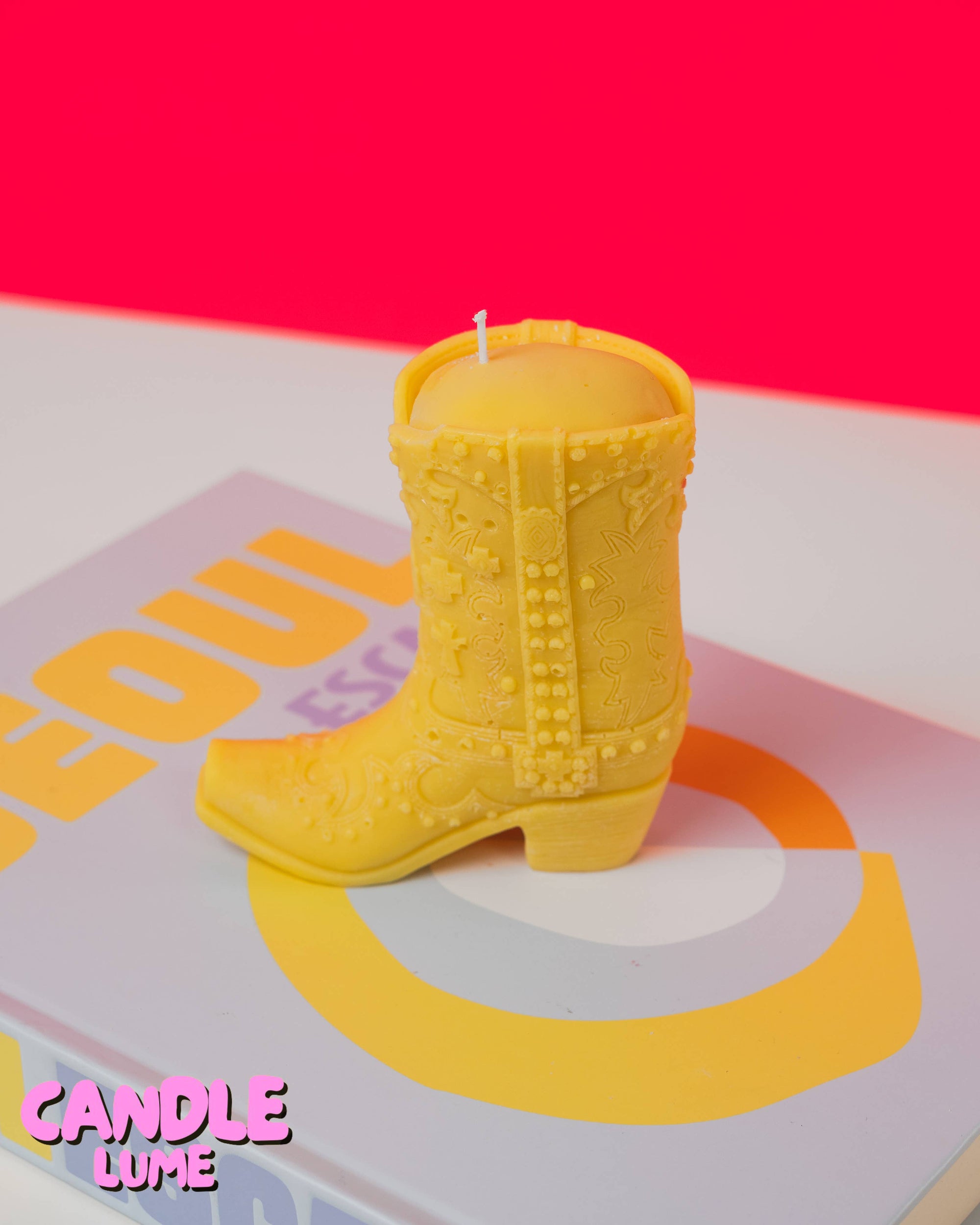 Cowboy Boot Candle