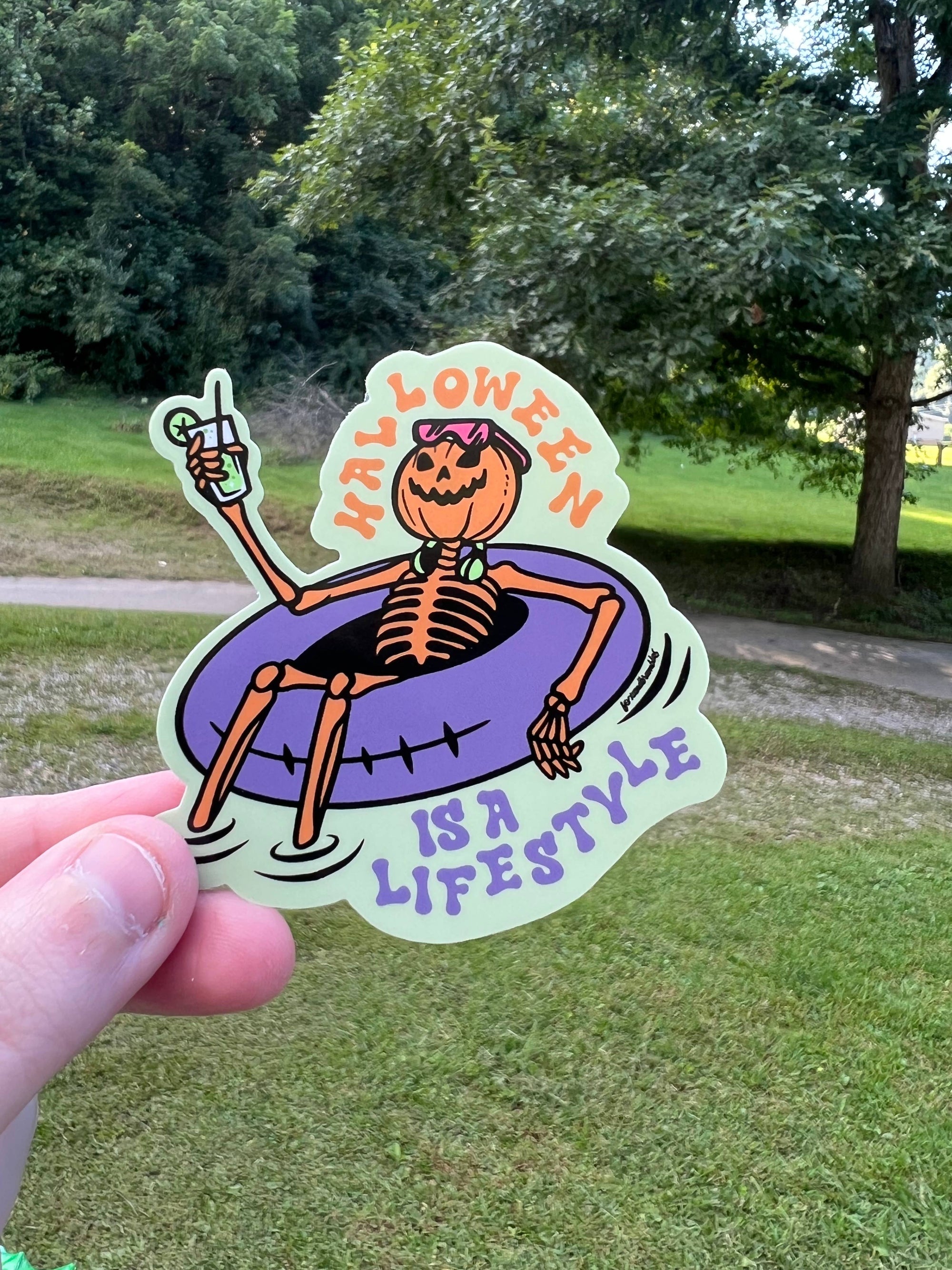 Halloween is a Lifestyle. Summerween Sticker