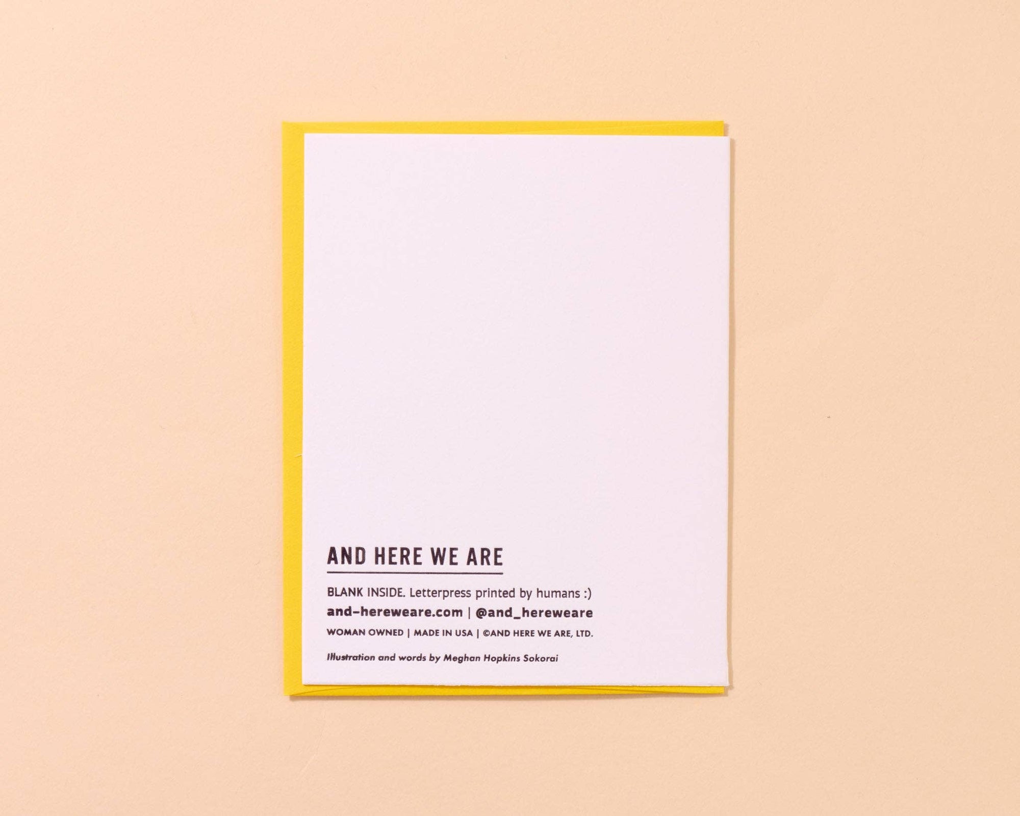Colorful Letterpress Wedding Greeting Card—Happy Life Cake