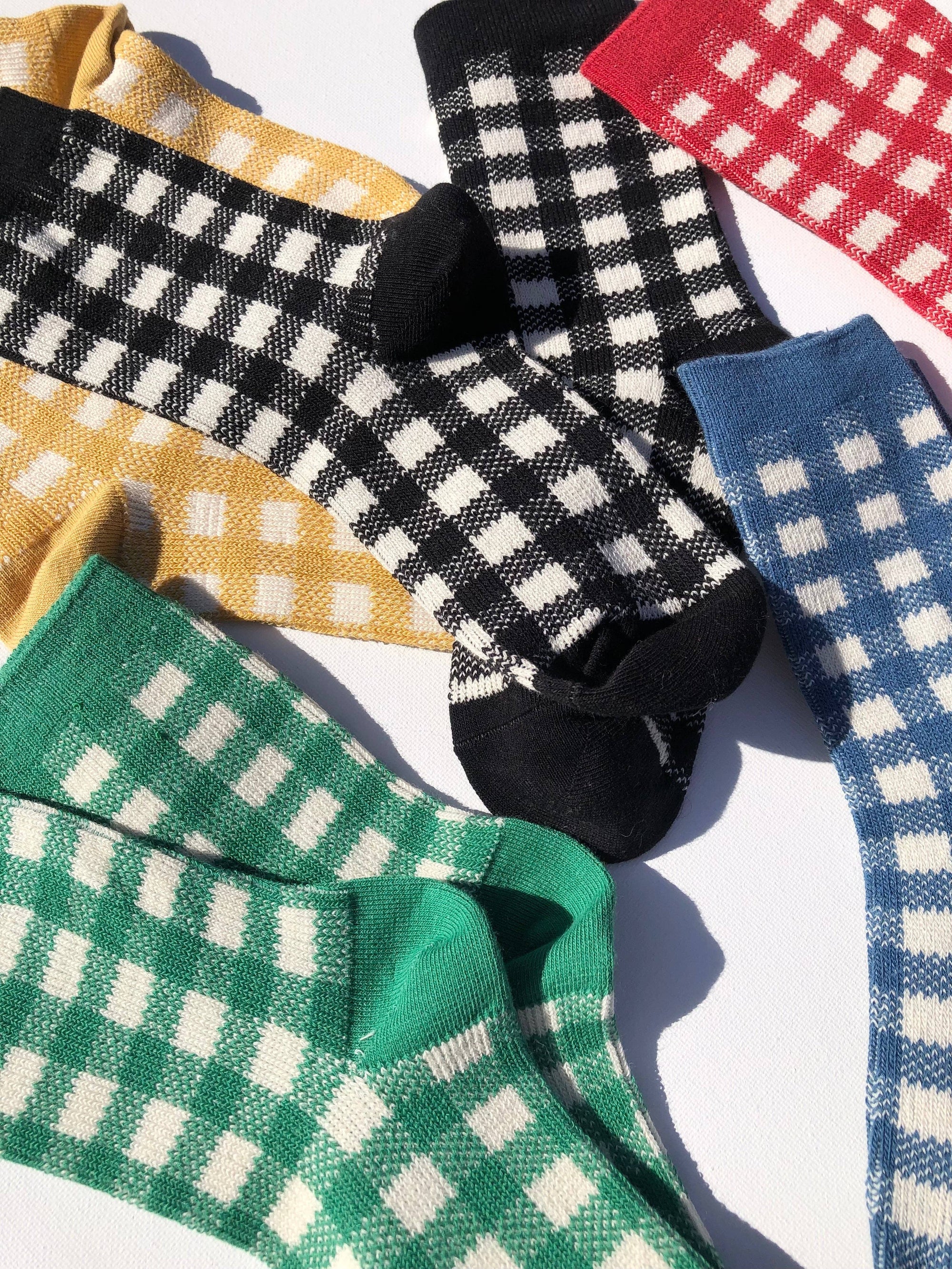 COLOR GINGHAM SOCKS