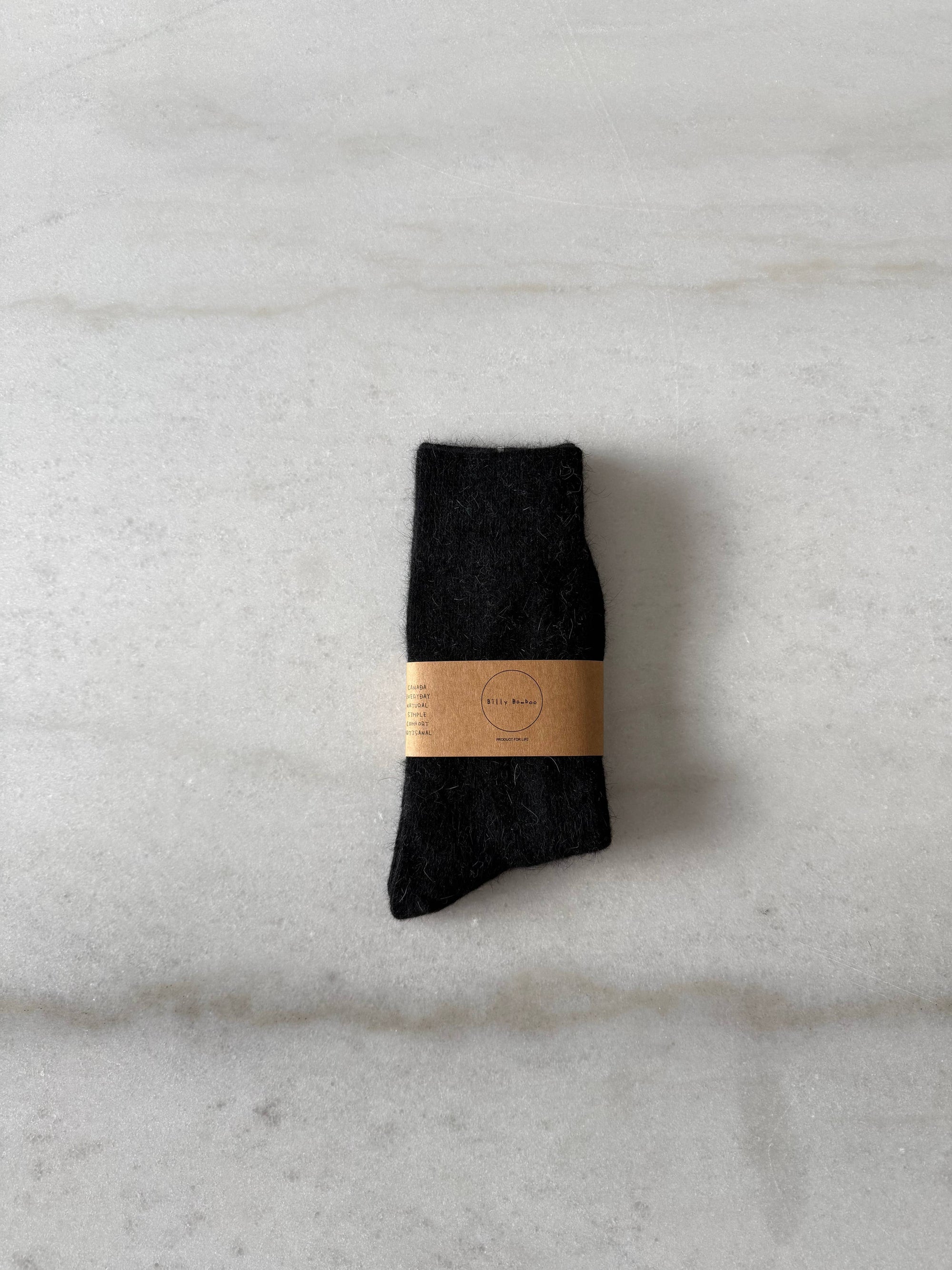 FLUFFY ANGORA SOCKS - crystal bright