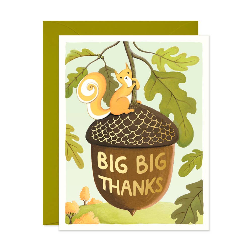 Squirrel Big Big Thanks Card