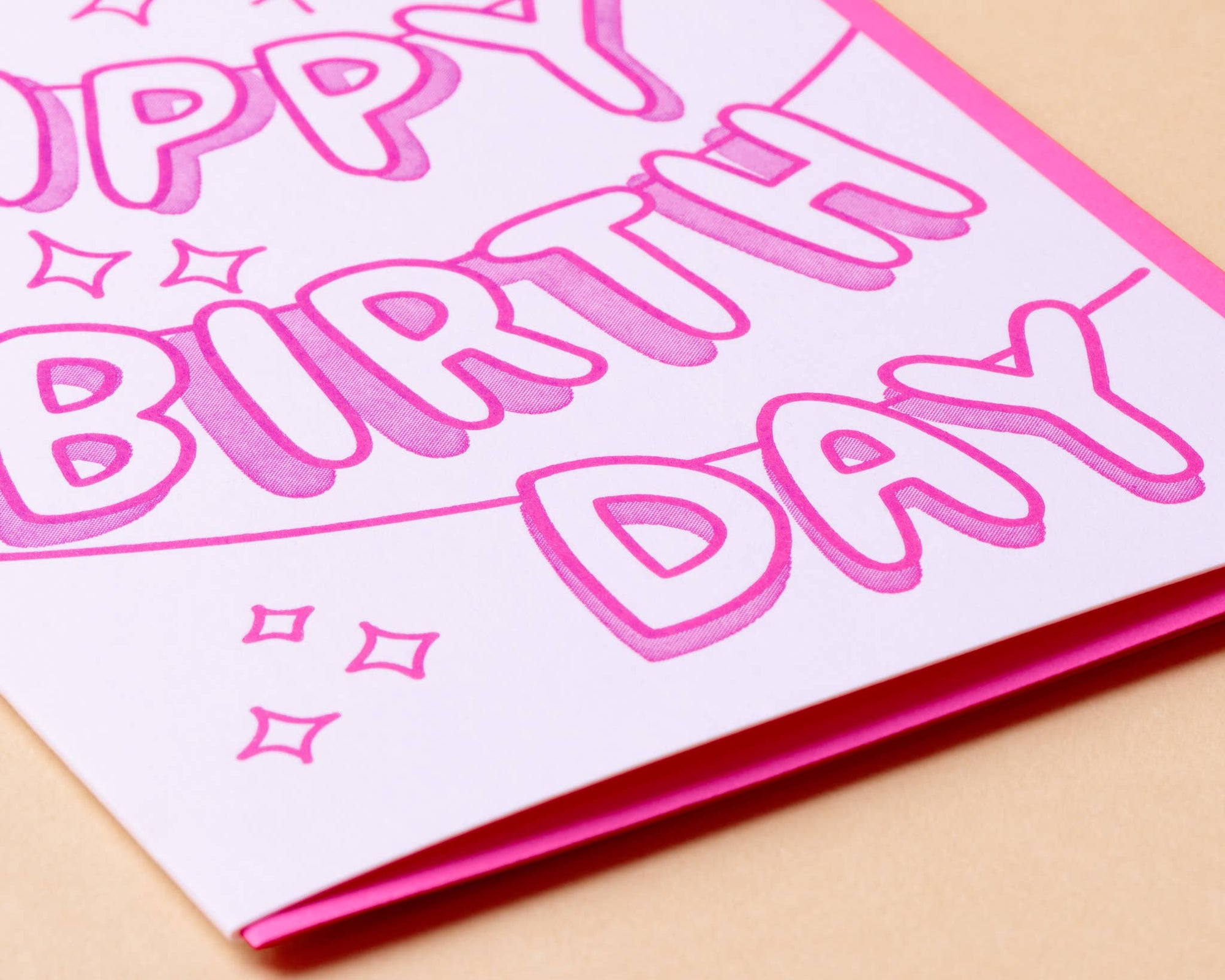 Birthday Banner Letterpress Greeting Card