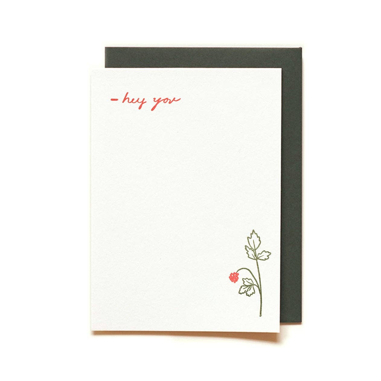 Raspberry | Letterpress Notecard Set of 9