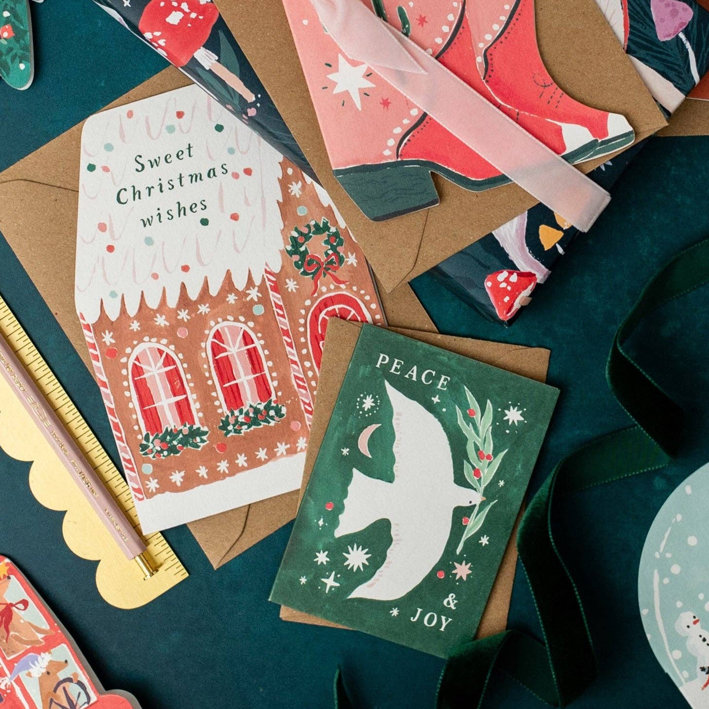 Gingerbread House Christmas Card | Holiday Cards | Christmas