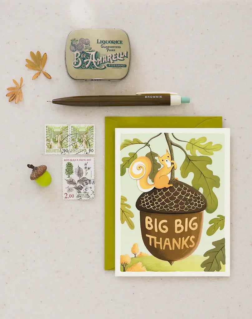 Squirrel Big Big Thanks Card