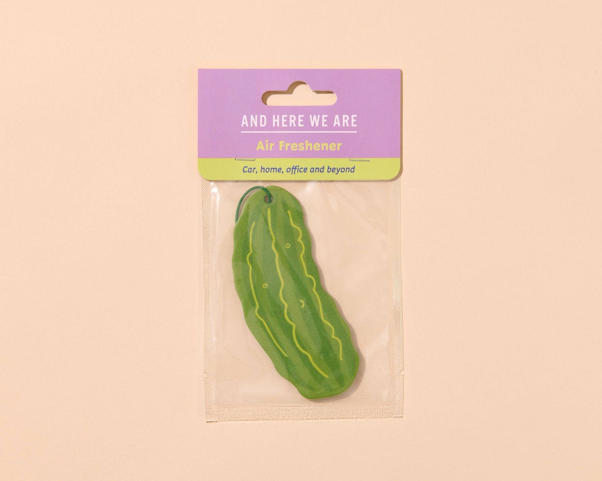 Pickle Air Freshener - Cucumber Mint Scent - Foodie, Snack, Vegetable - Stocking stuffer, Holiday, Gift Guide
