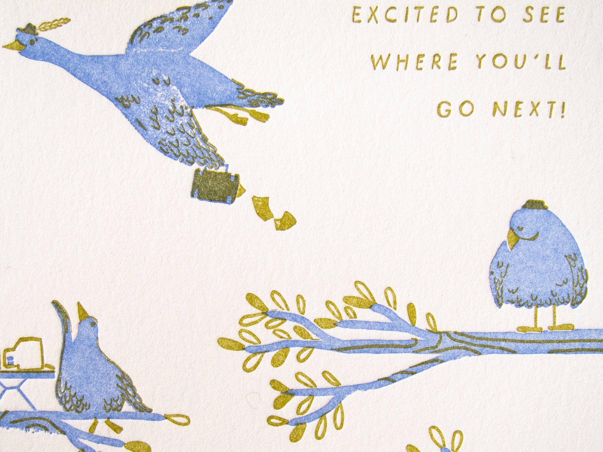 Sad to see you go | Goodbye | Letterpress Card