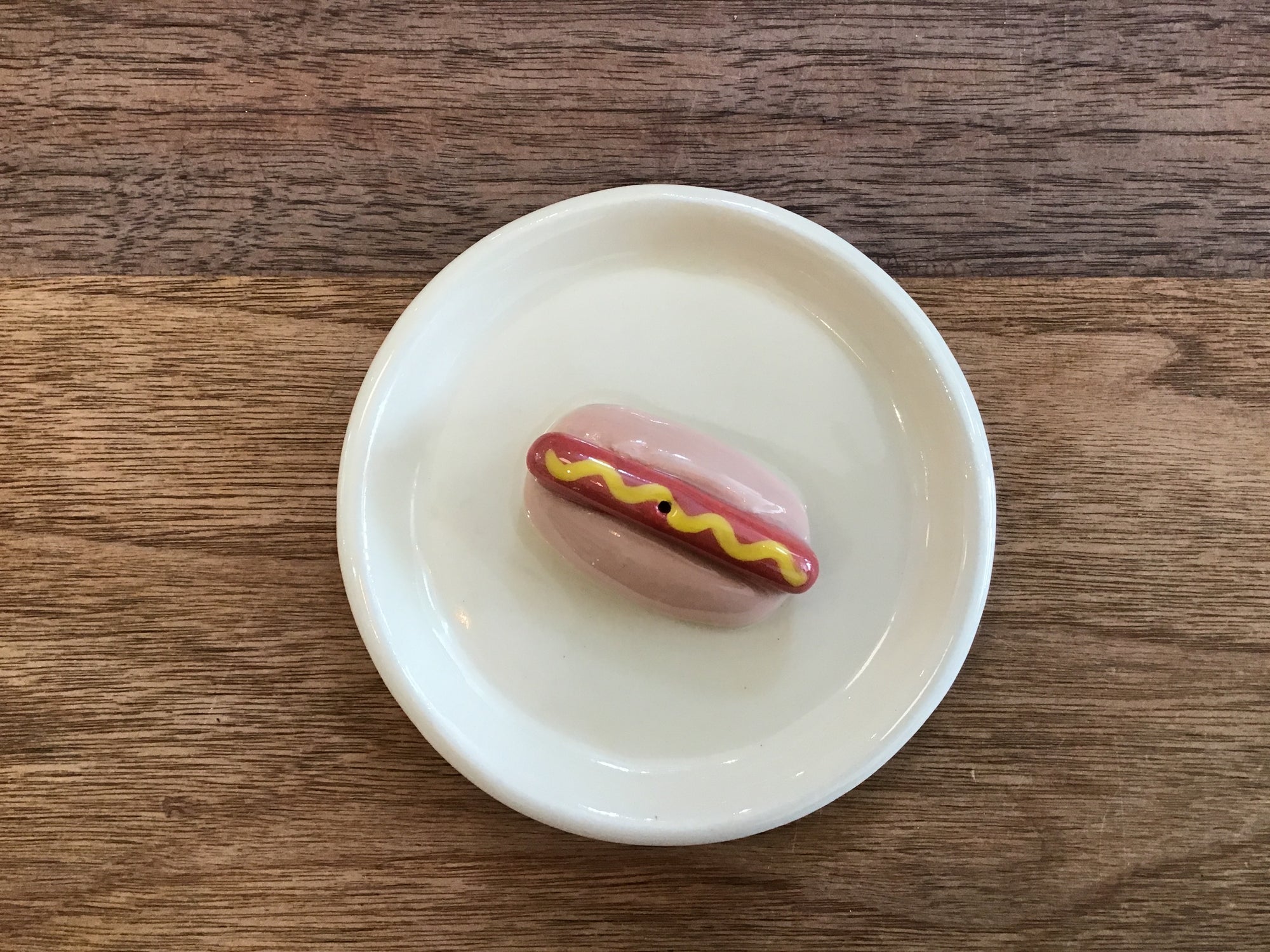 Ceramic Incense Burner Dish Tray - Hotdog Hot Dog
