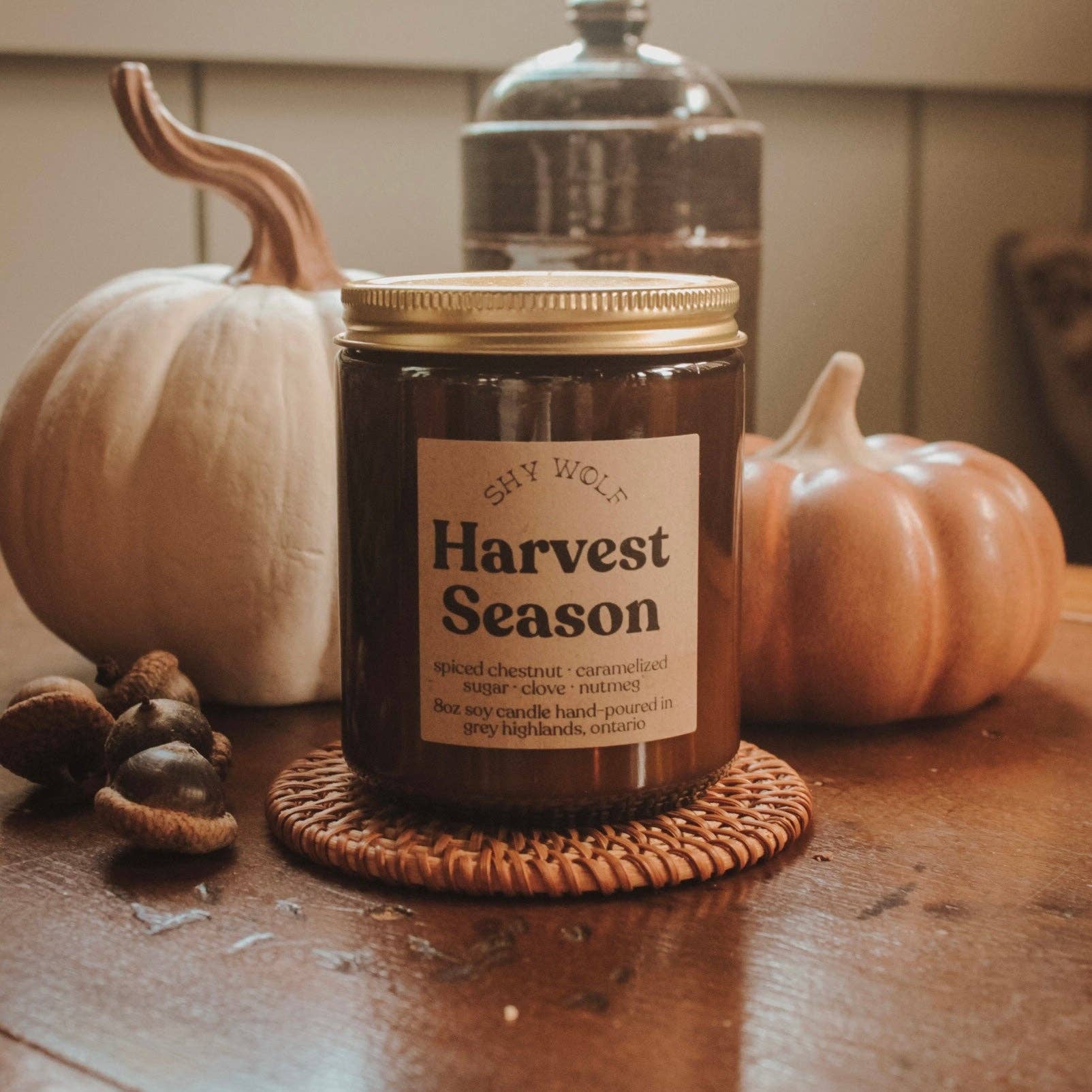 Harvest Season - Fall Candle, Autumn Decor, Nutmeg Clove