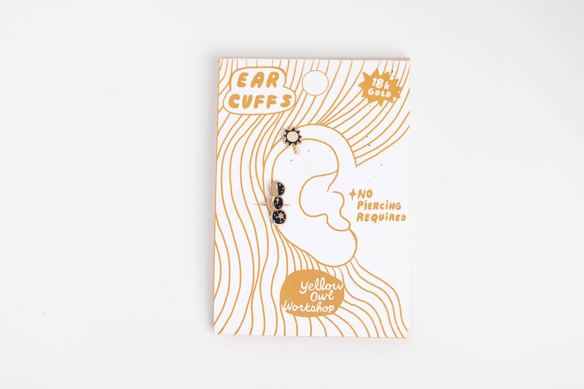 Sun & Moon Phases Ear Cuffs