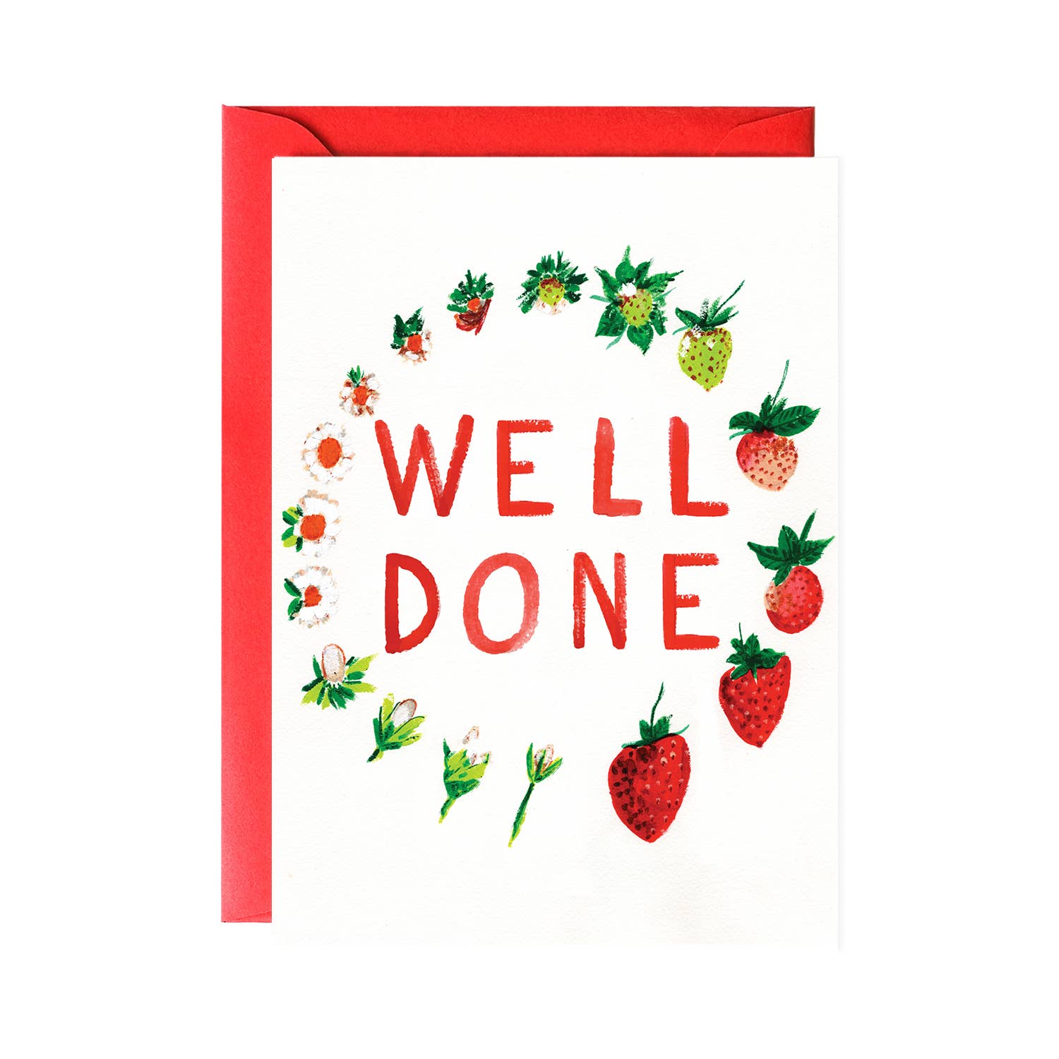 Well Done Strawberry - Greeting Card