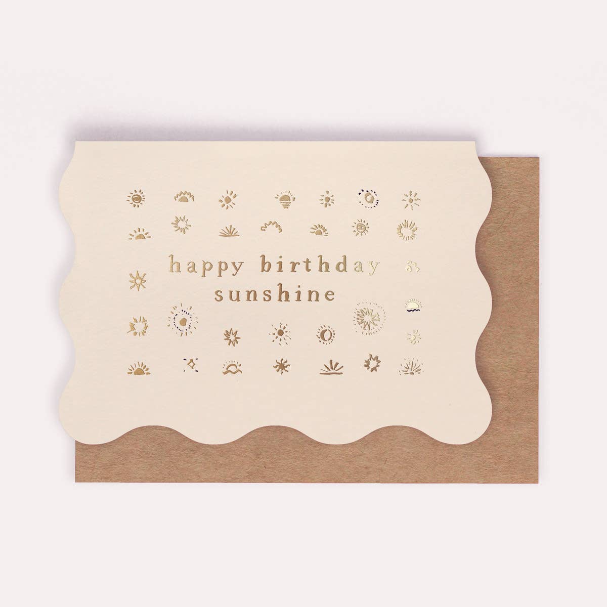 Sunshine Birthday Card | Luxe Gold Foil | Birthday Cards