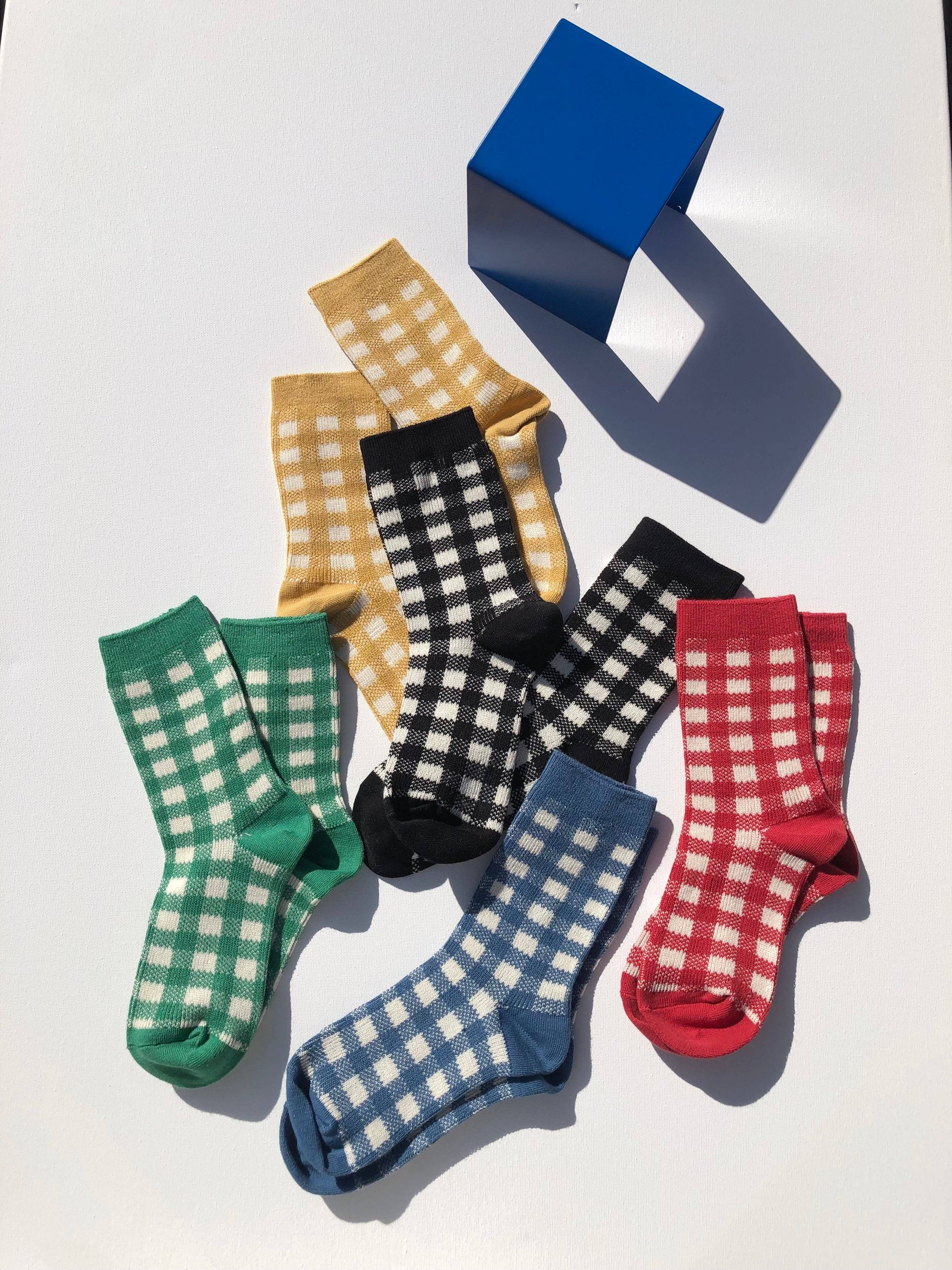 COLOR GINGHAM SOCKS