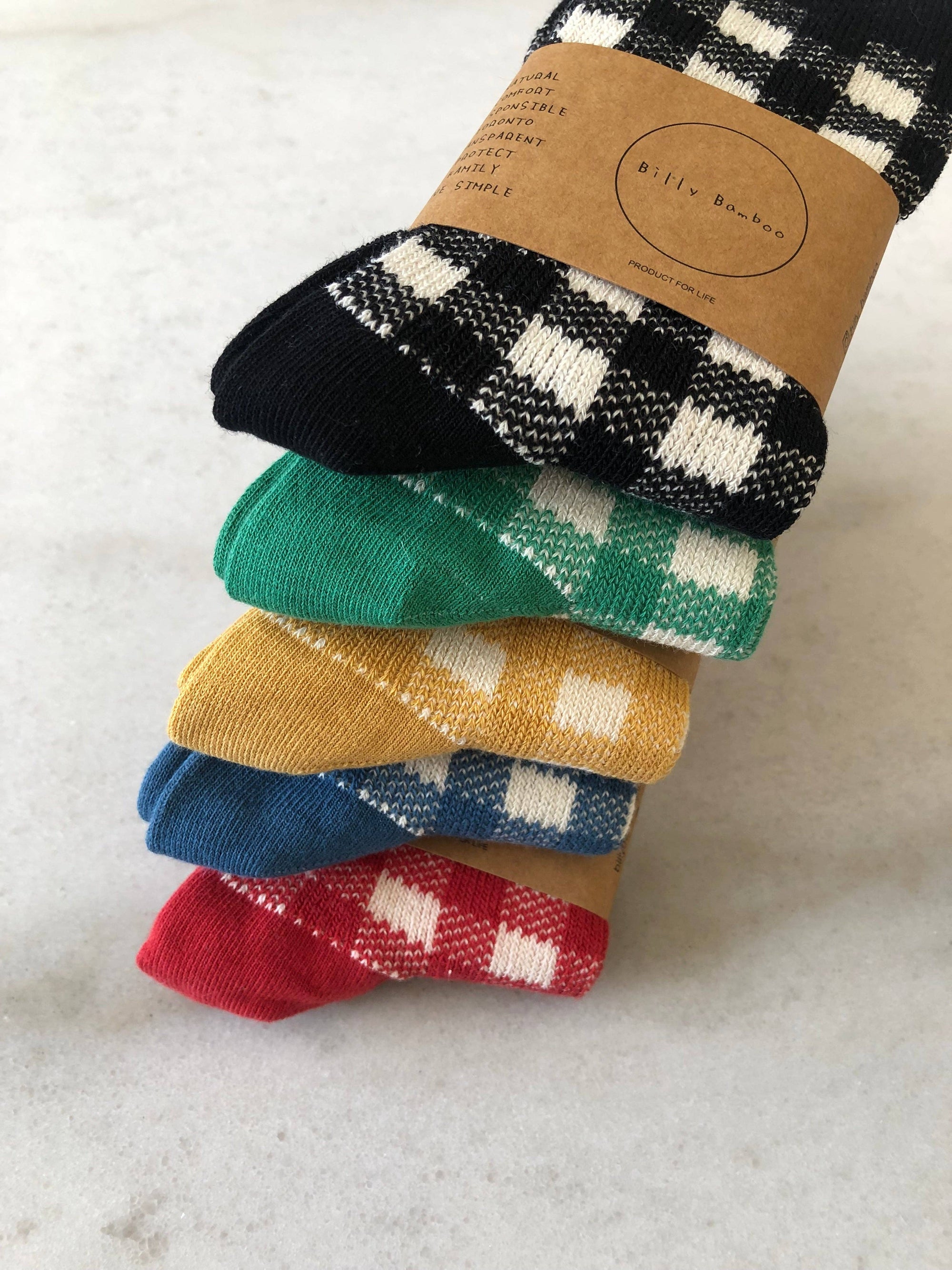 COLOR GINGHAM SOCKS