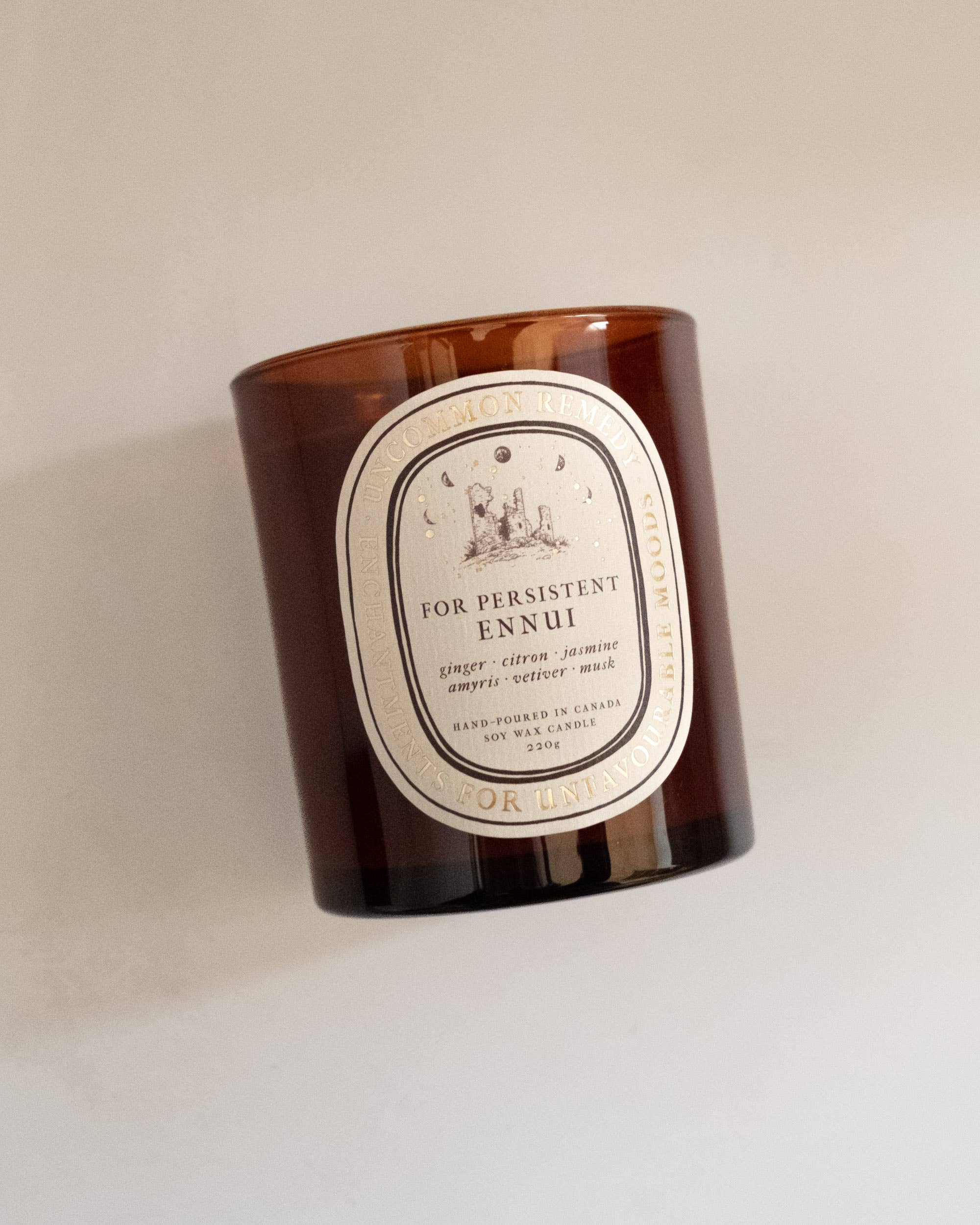 For Persistent Ennui: 220g Soy Wax Candle