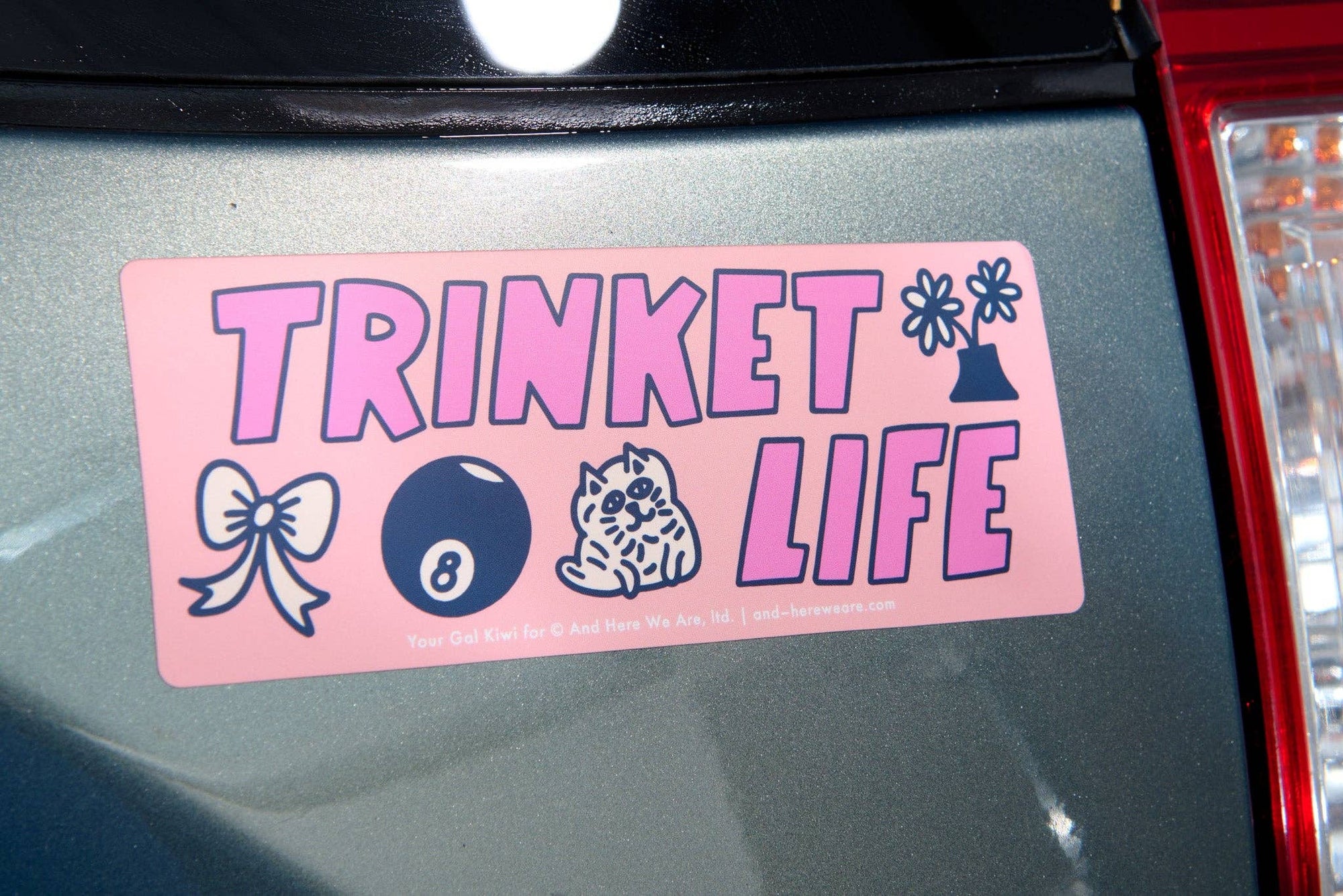 Funny Vinyl Bumper Sticker—Your Gal Kiwi—Trinket Life