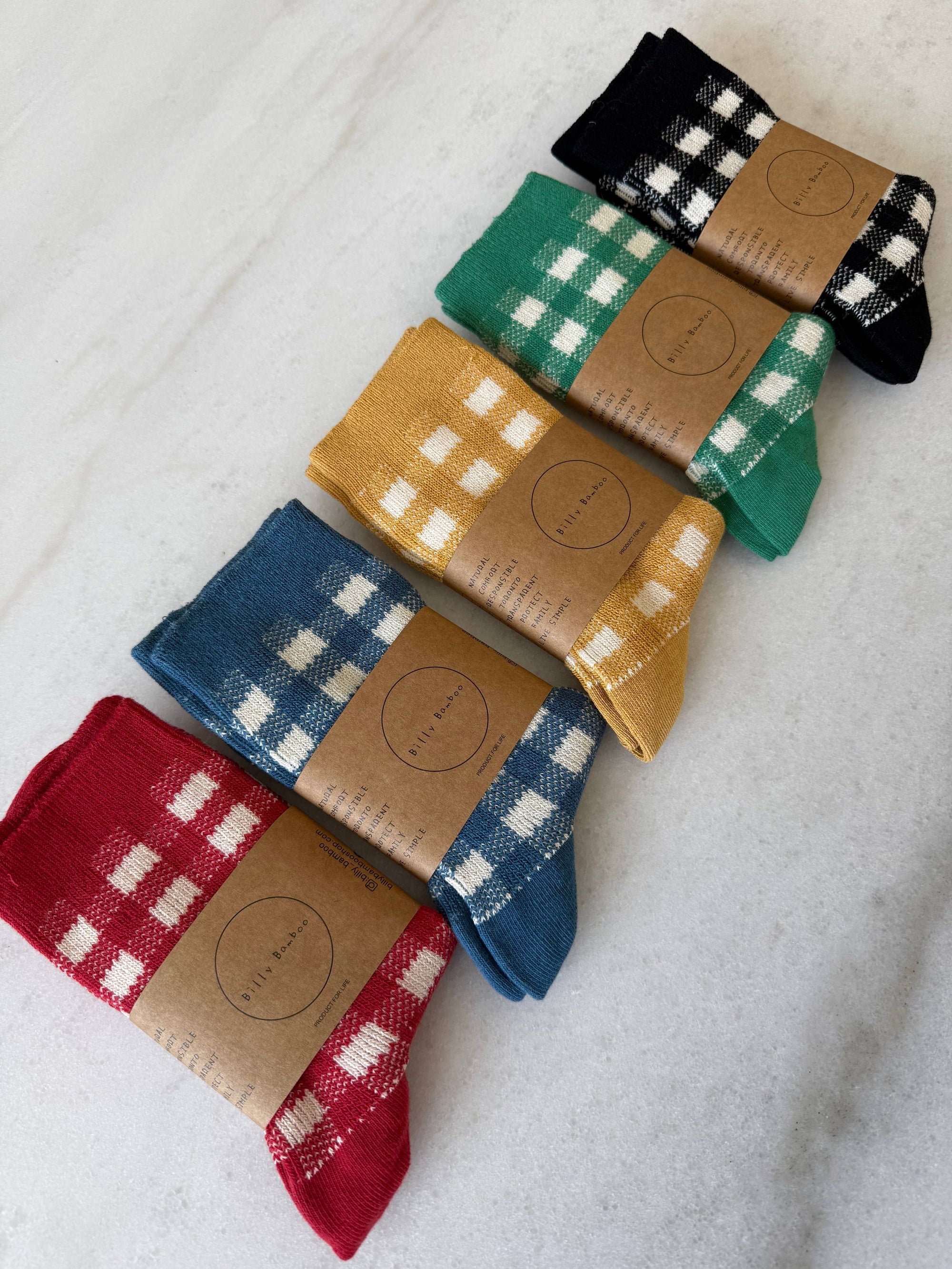 COLOR GINGHAM SOCKS