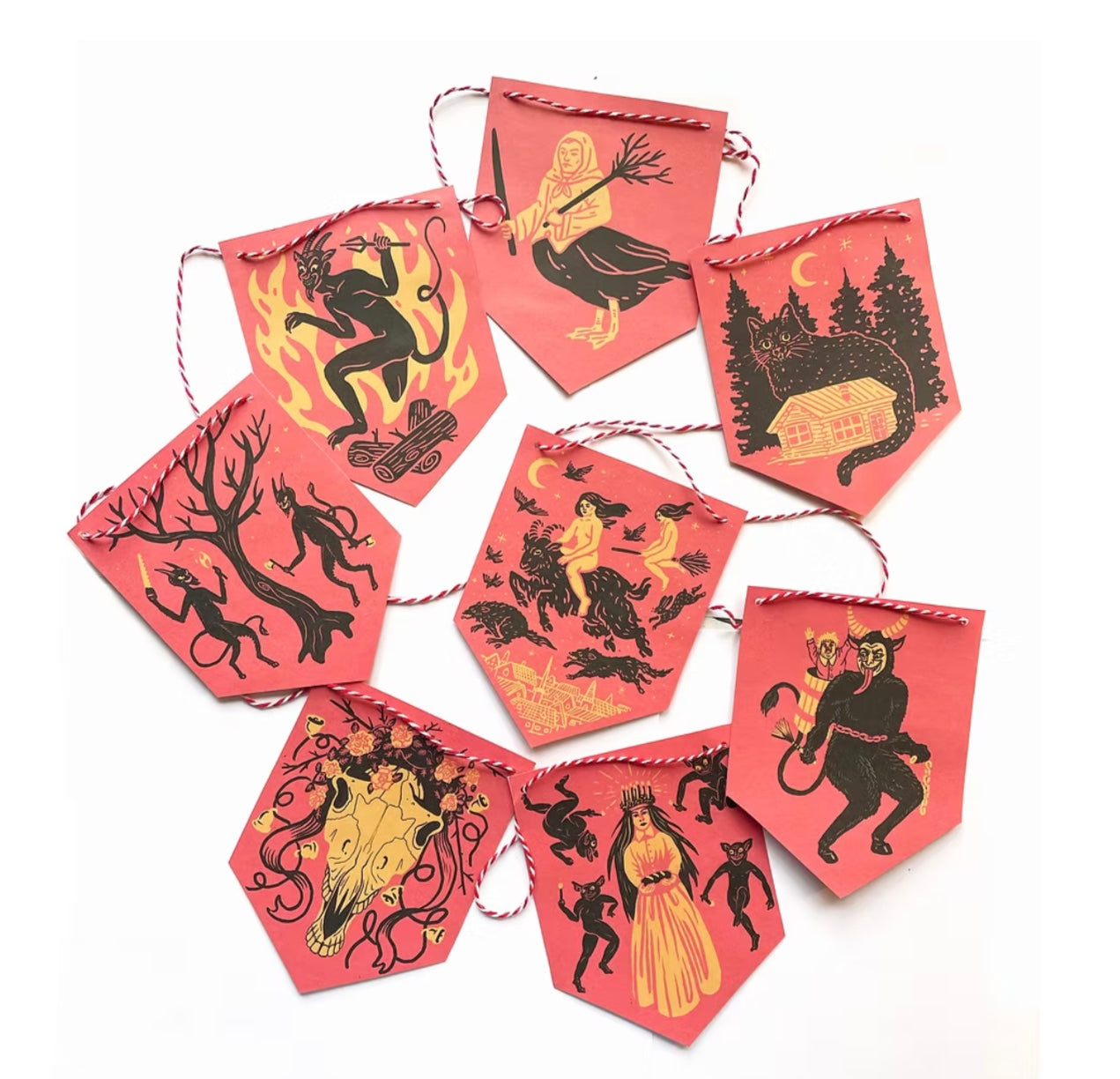 Midwinter Folklore Paper Garland