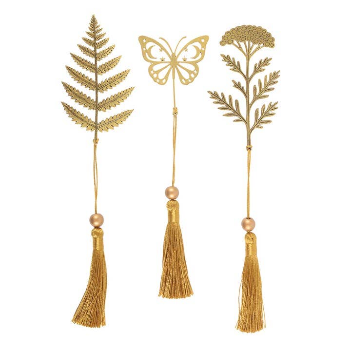 Luna Bloom Metal Leaf or Butterfly Bookmark