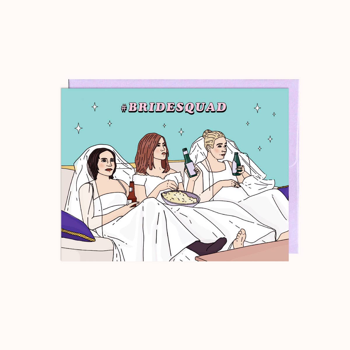 Friends #Bridesquad | Wedding Card