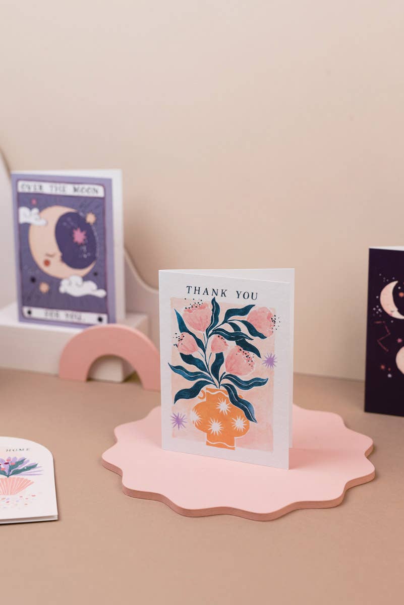 Vase Thank You Cards |  Floral Card | Greeting Cards