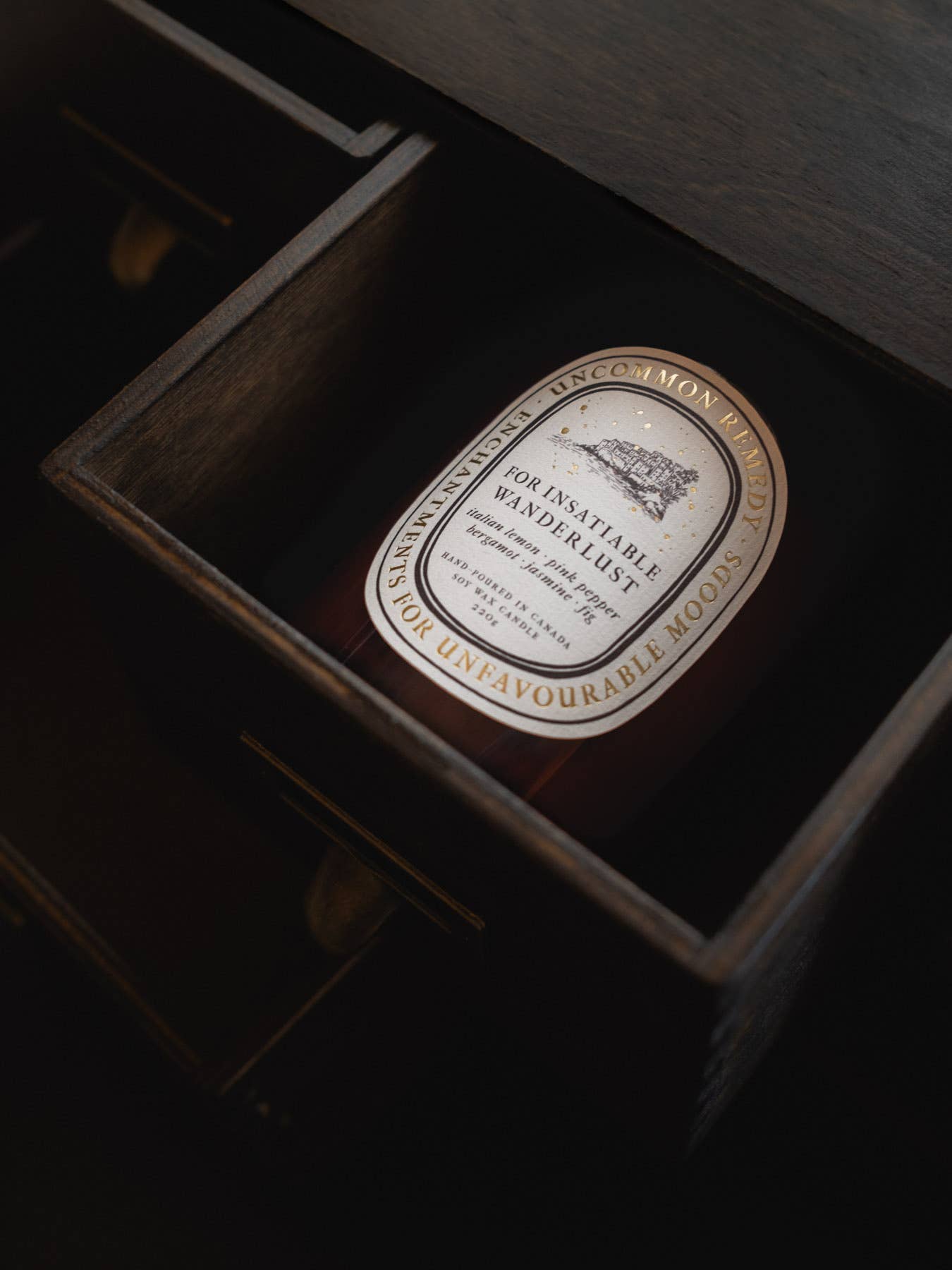 For Insatiable Wanderlust, 220g Soy Wax Candle