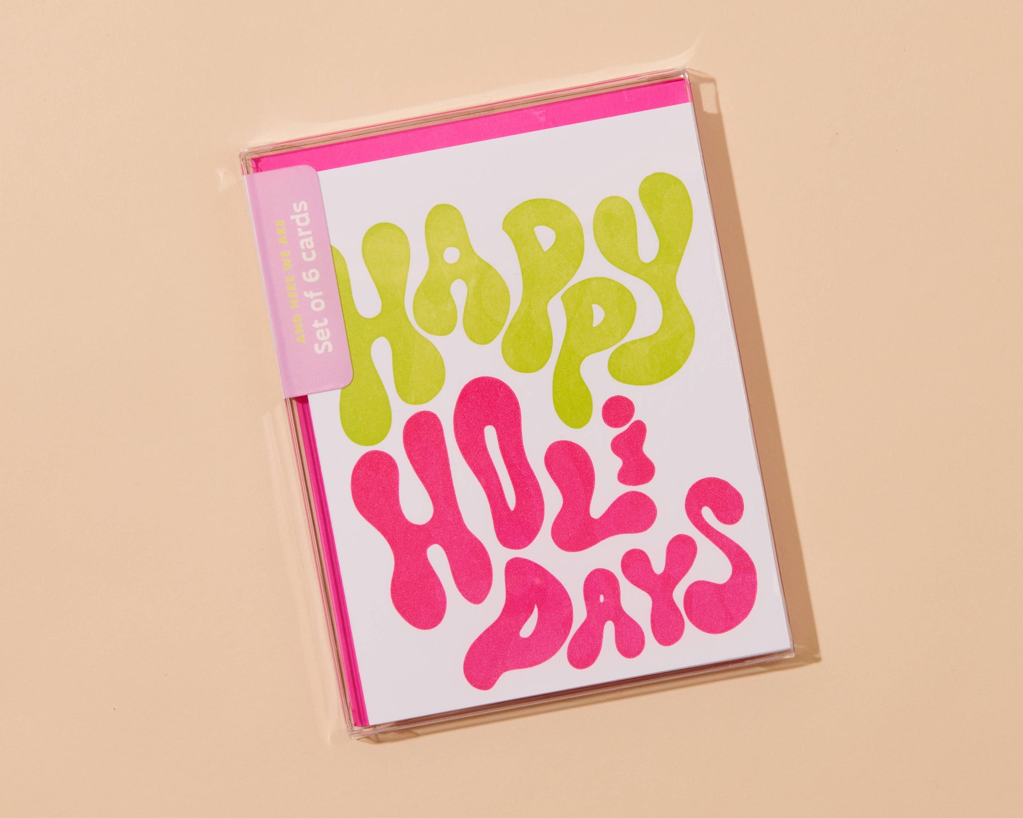 Bubble Happy Holidays Letterpress Greeting Card