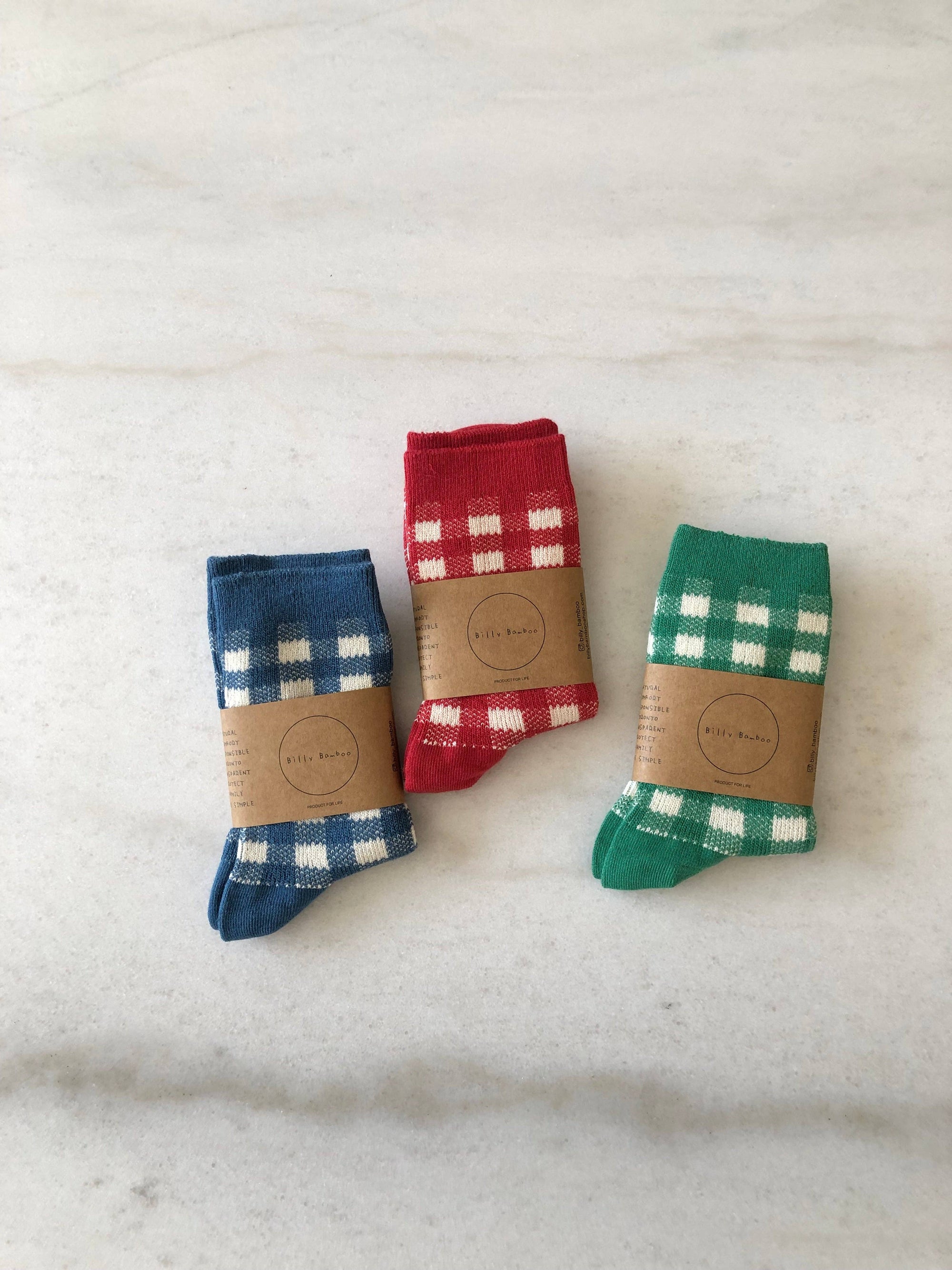 COLOR GINGHAM SOCKS