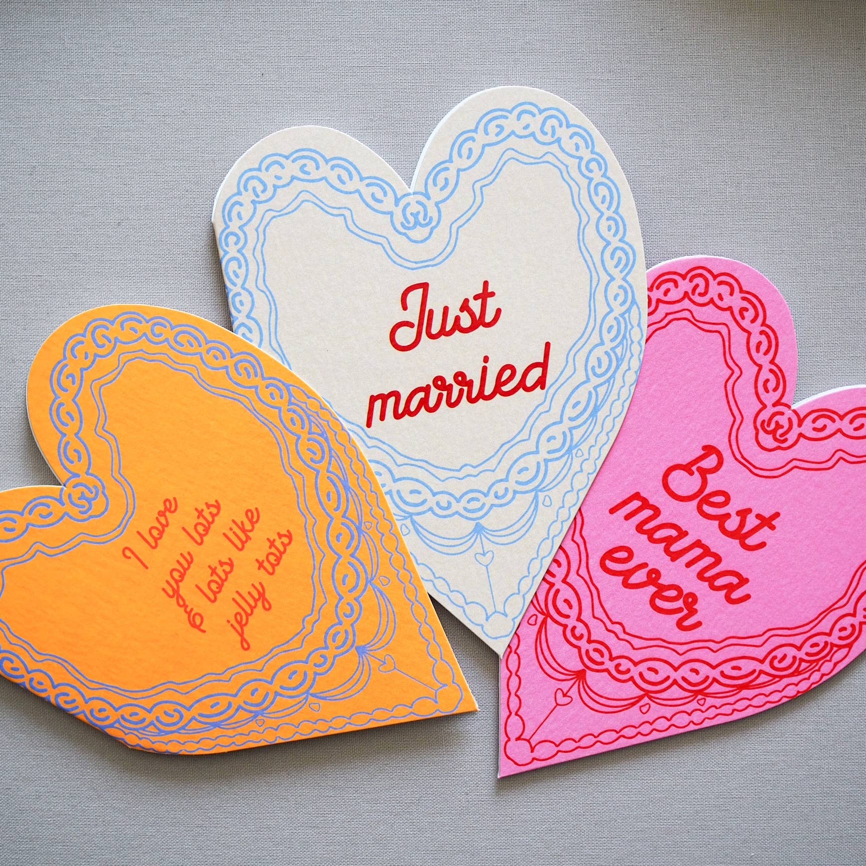 Best mama ever cake heart card