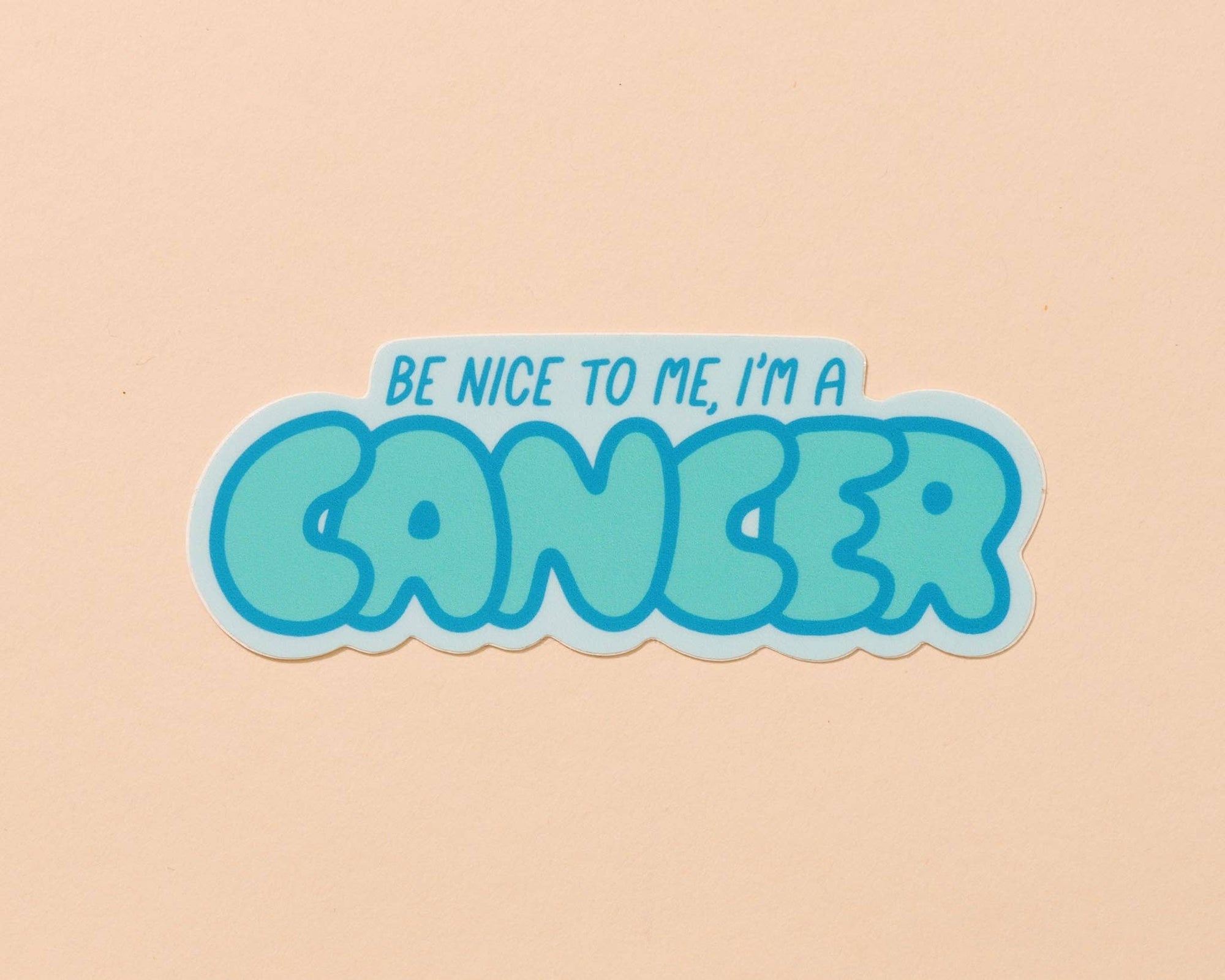 Cancer Vinyl Sticker- Zodiac, Horoscope, Funny