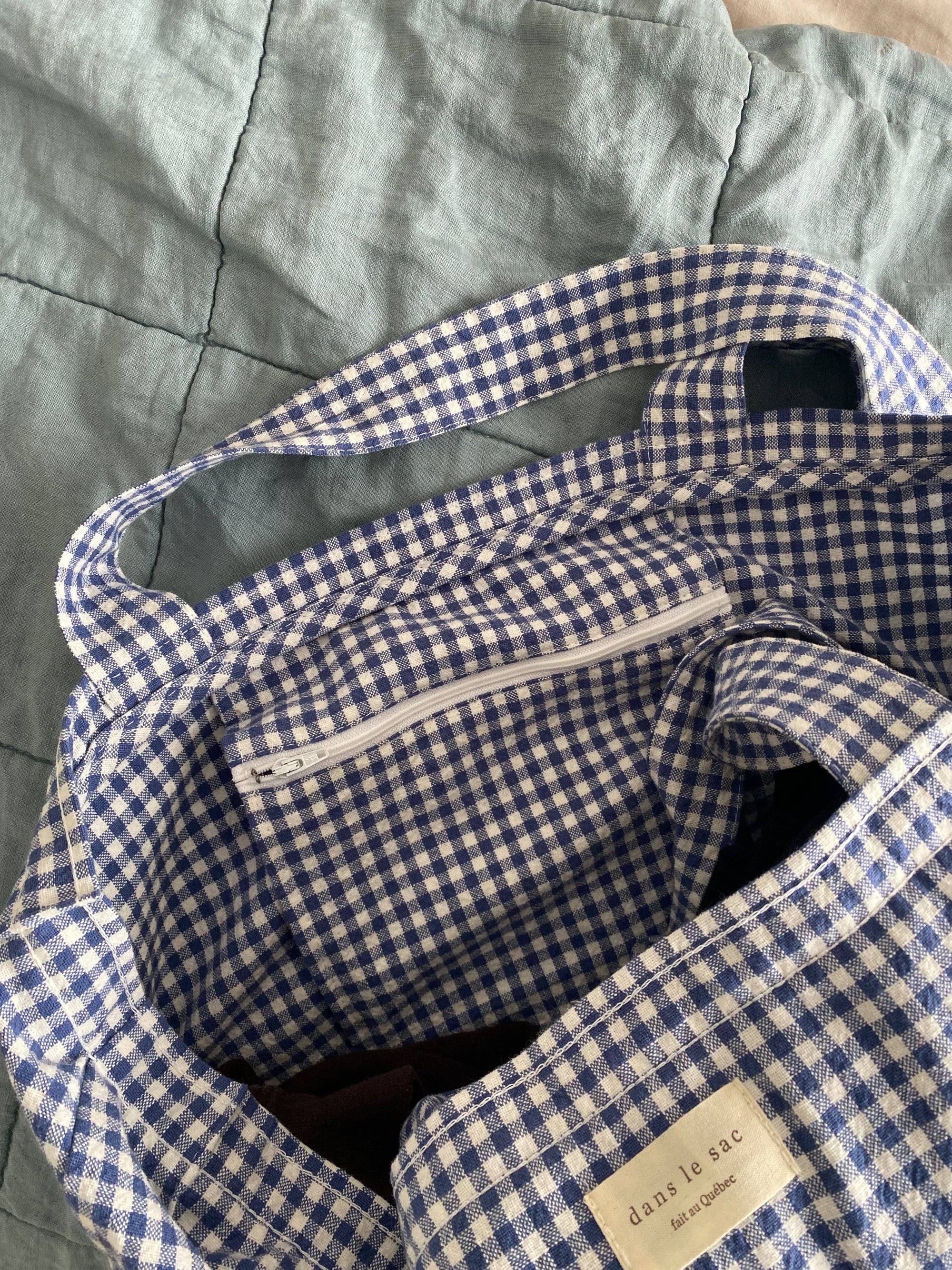 Organic cotton tote bag - Gingham collection