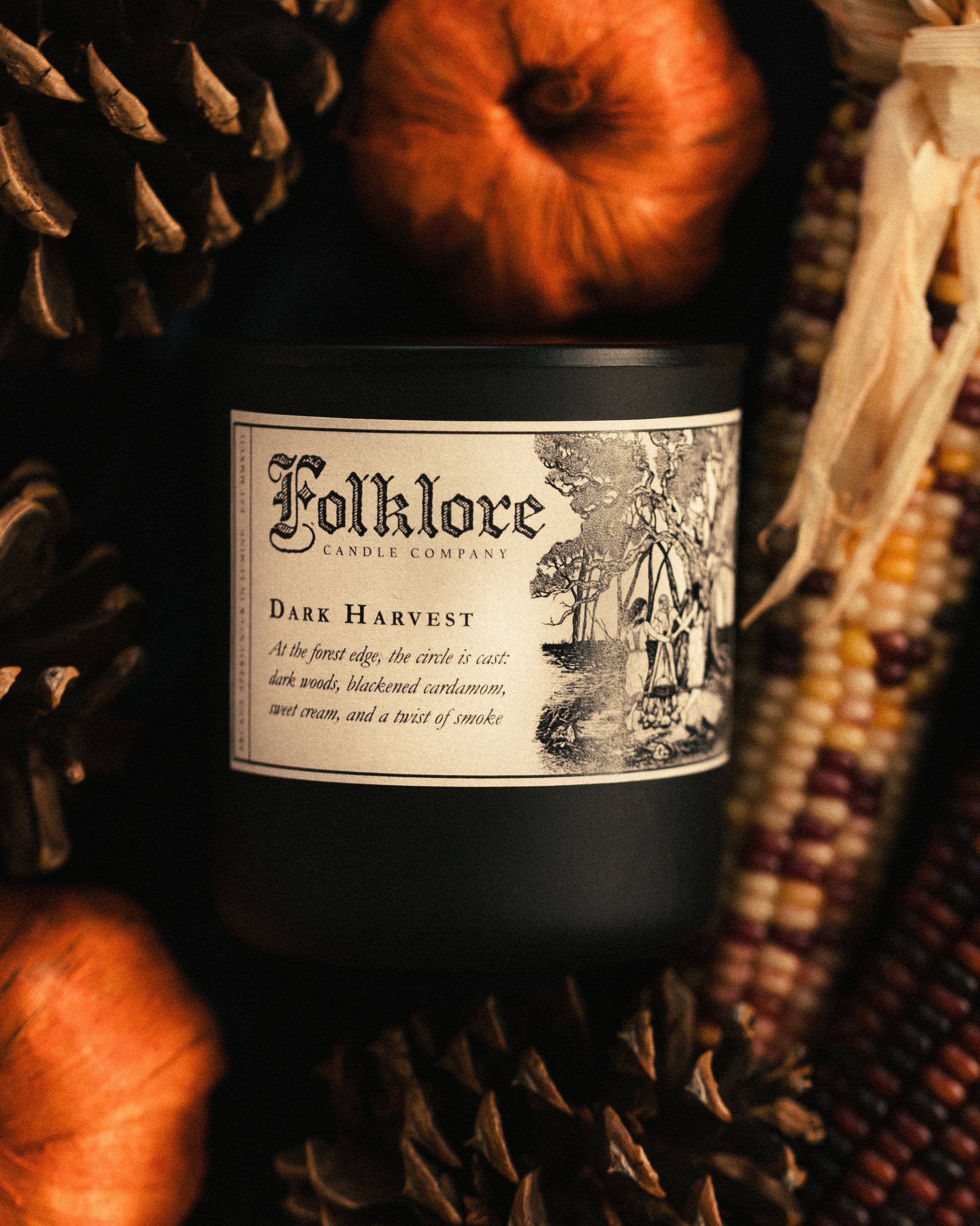 Dark Harvest Soy Candle by Folklore Candle Co