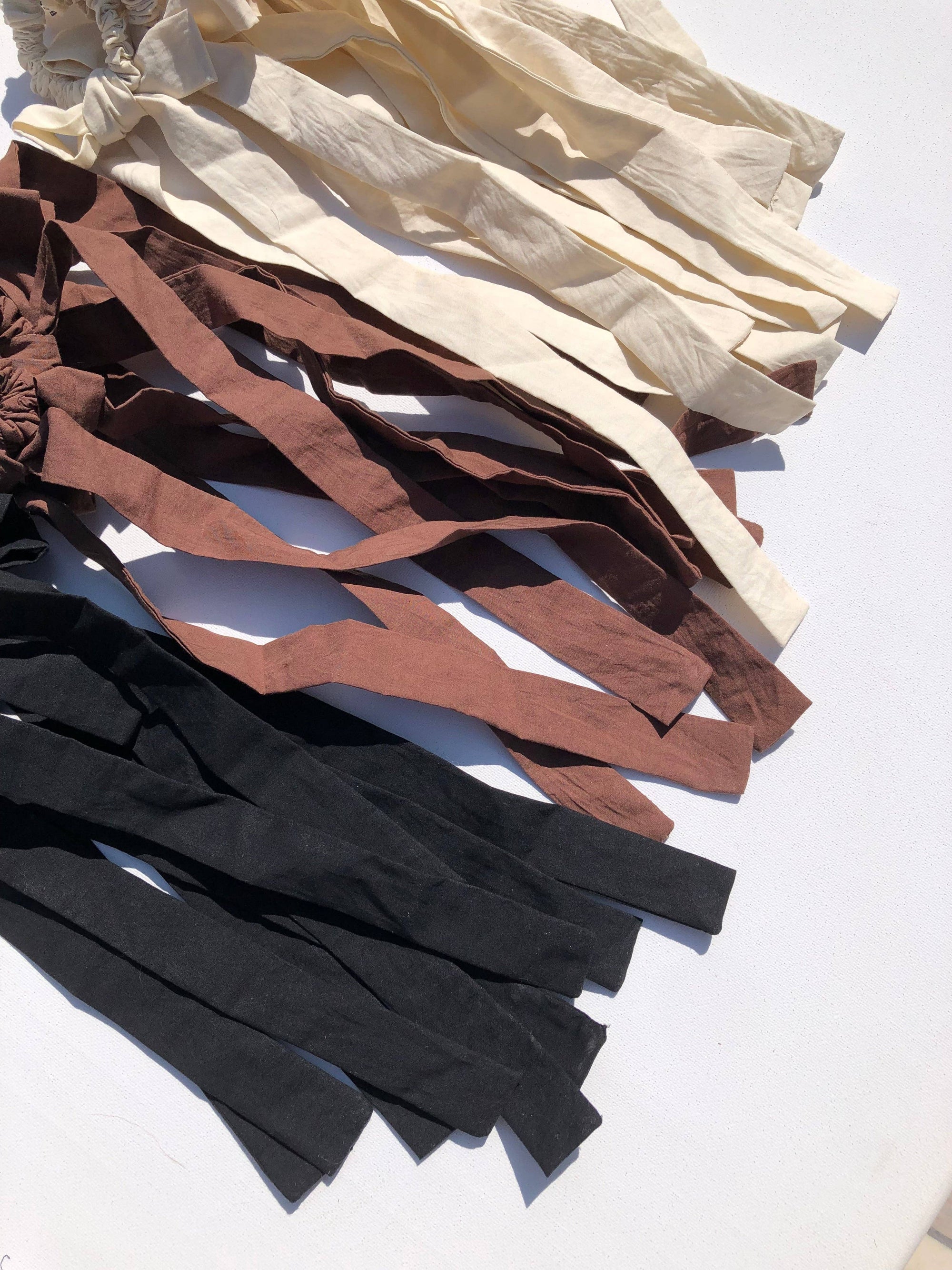 Cotton Poplin Bow Scrunchies