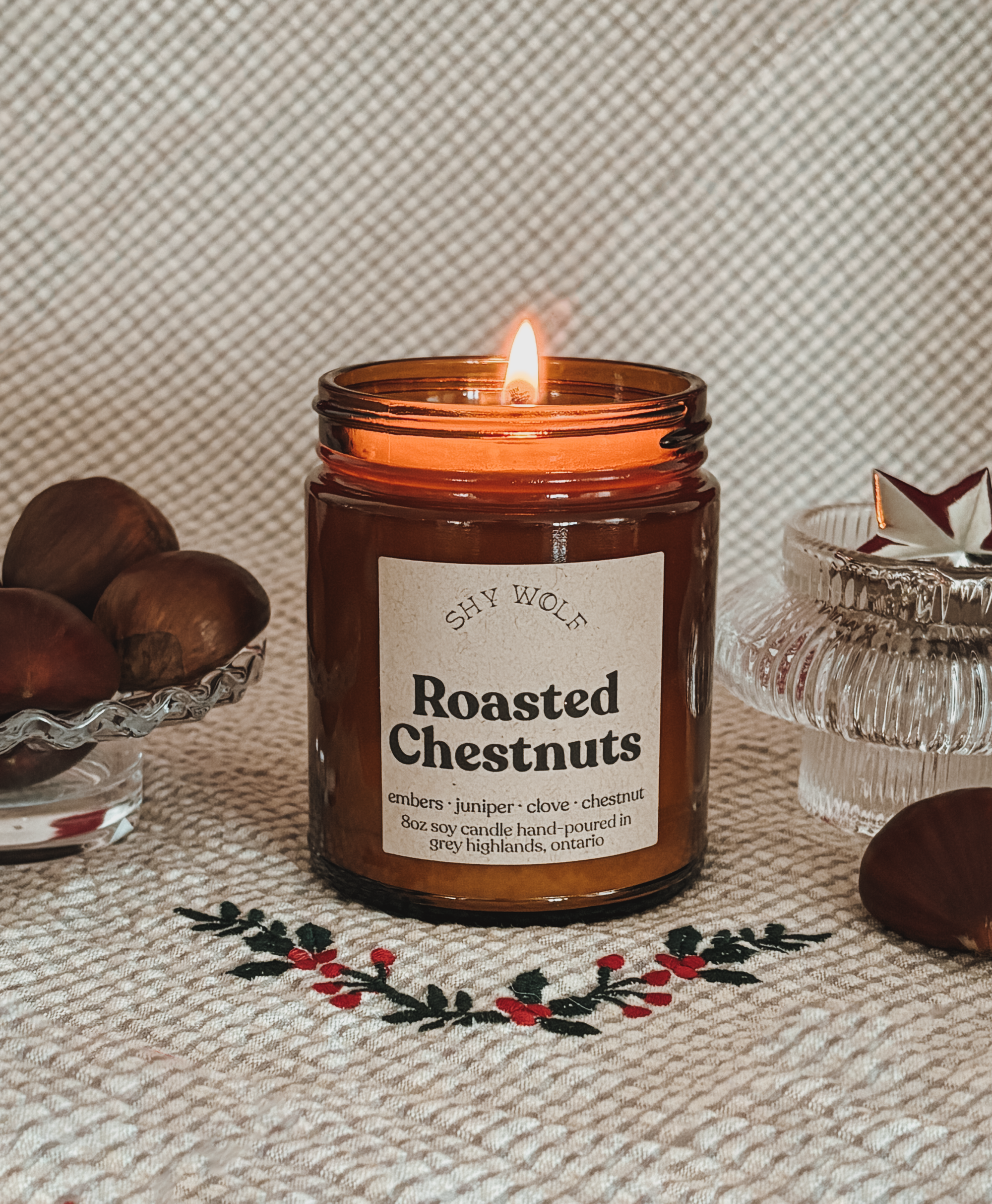 Roasted Chestnuts - Holiday Candle, Christmas Home Fragrance