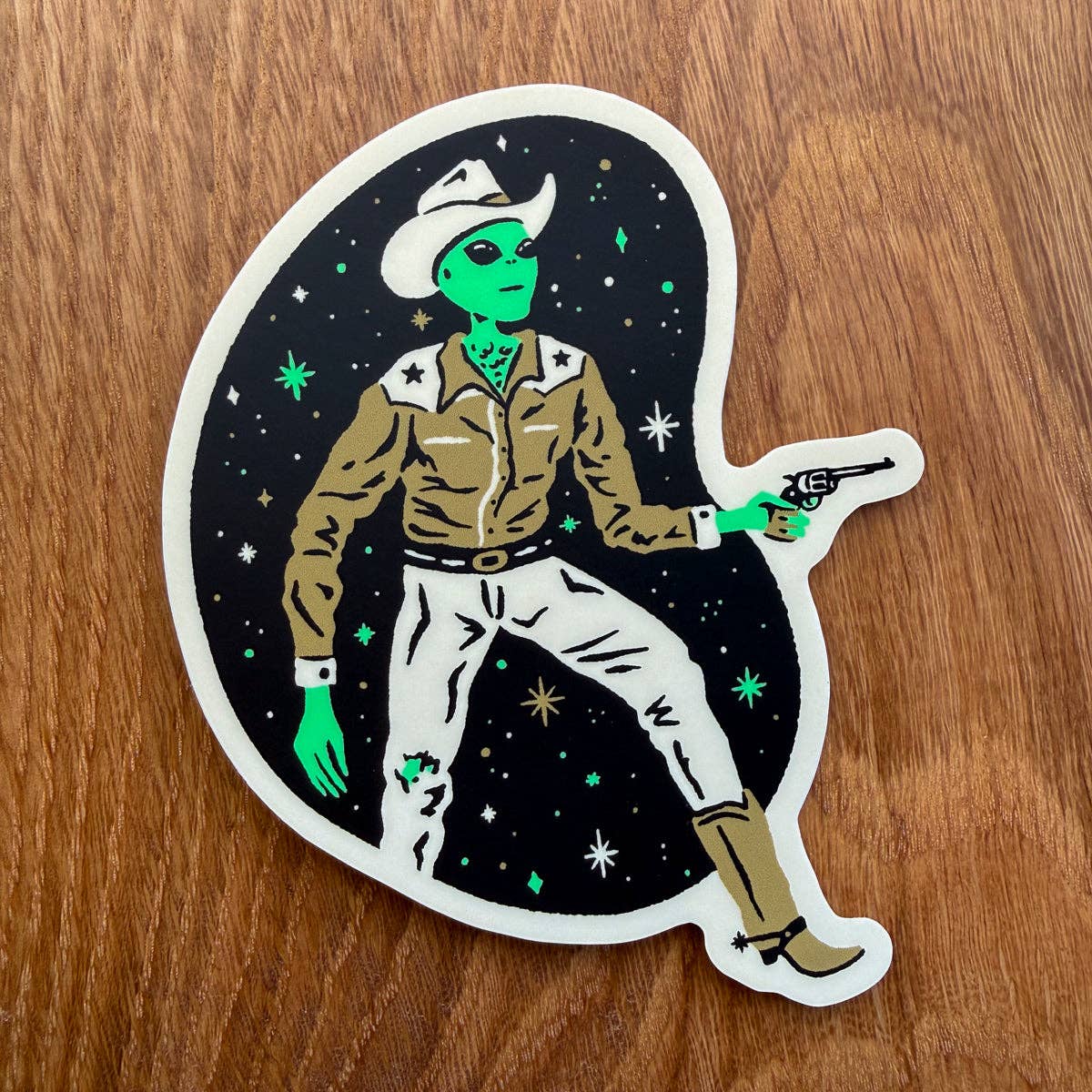 Alien Clyde 4 Inch Matte Vinyl Sticker