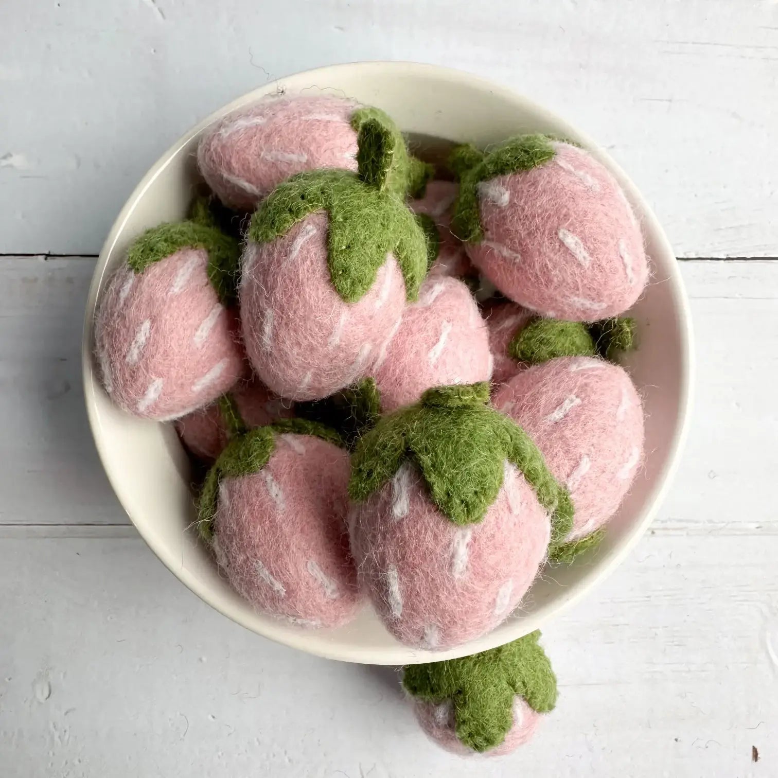 Light Pink Felt Strawberry Ornament