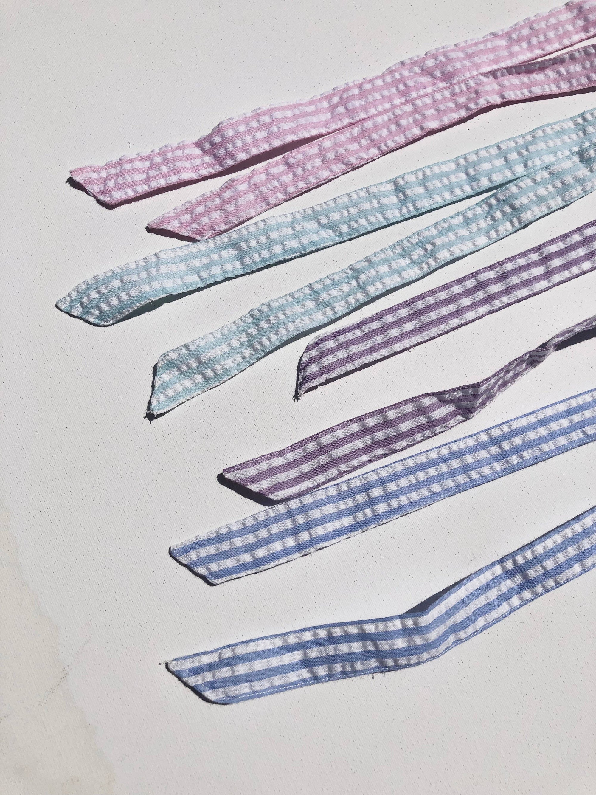 Stripe Bow Scrunchies