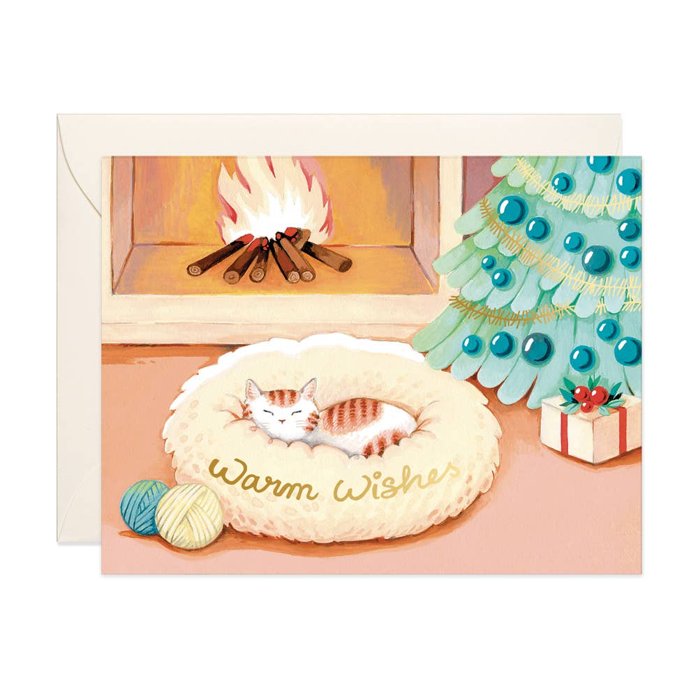 Cat Warm Wishes Greeting Card