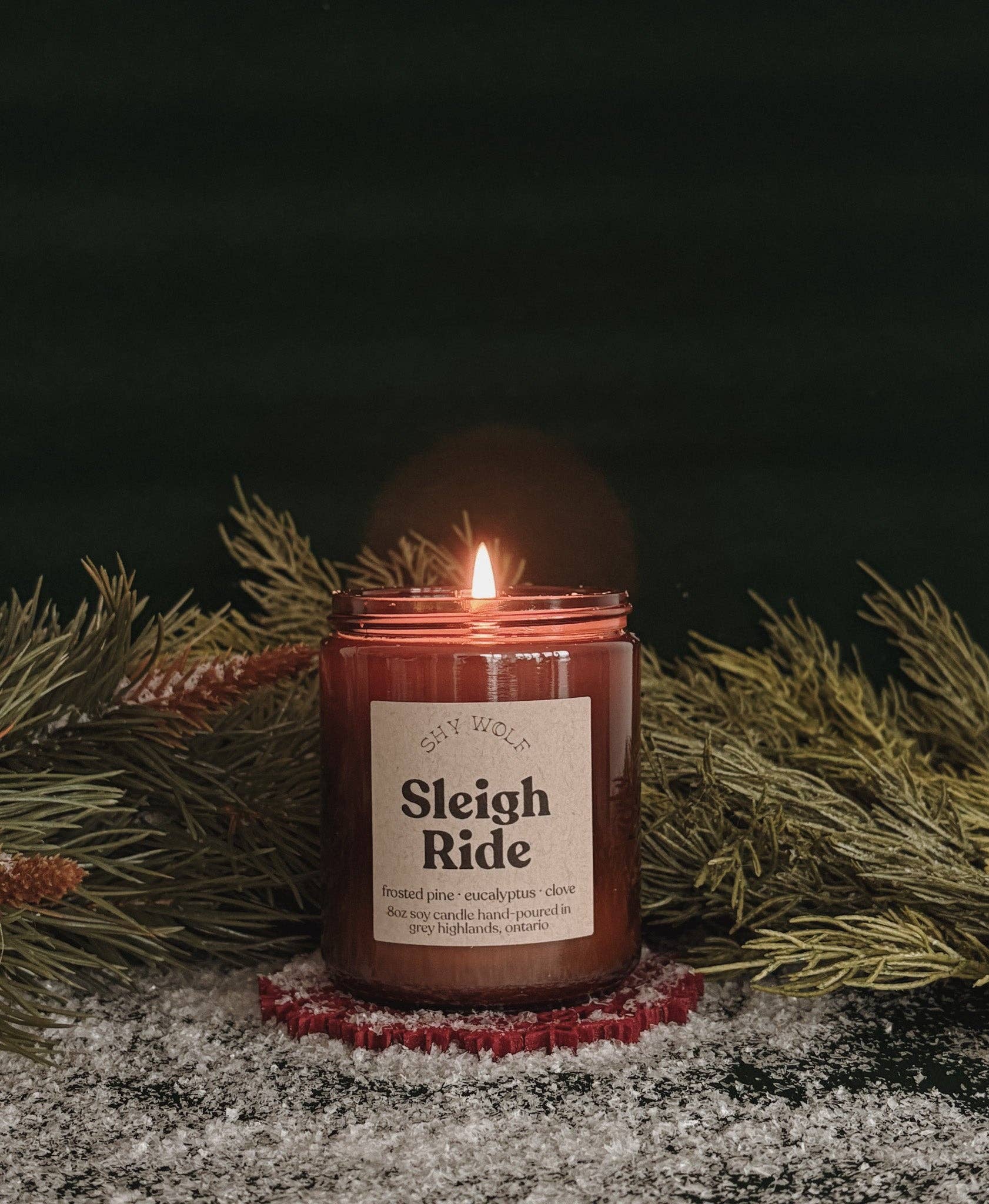 Sleigh Ride - Winter Solstice, Christmas Candle, Pine Clove