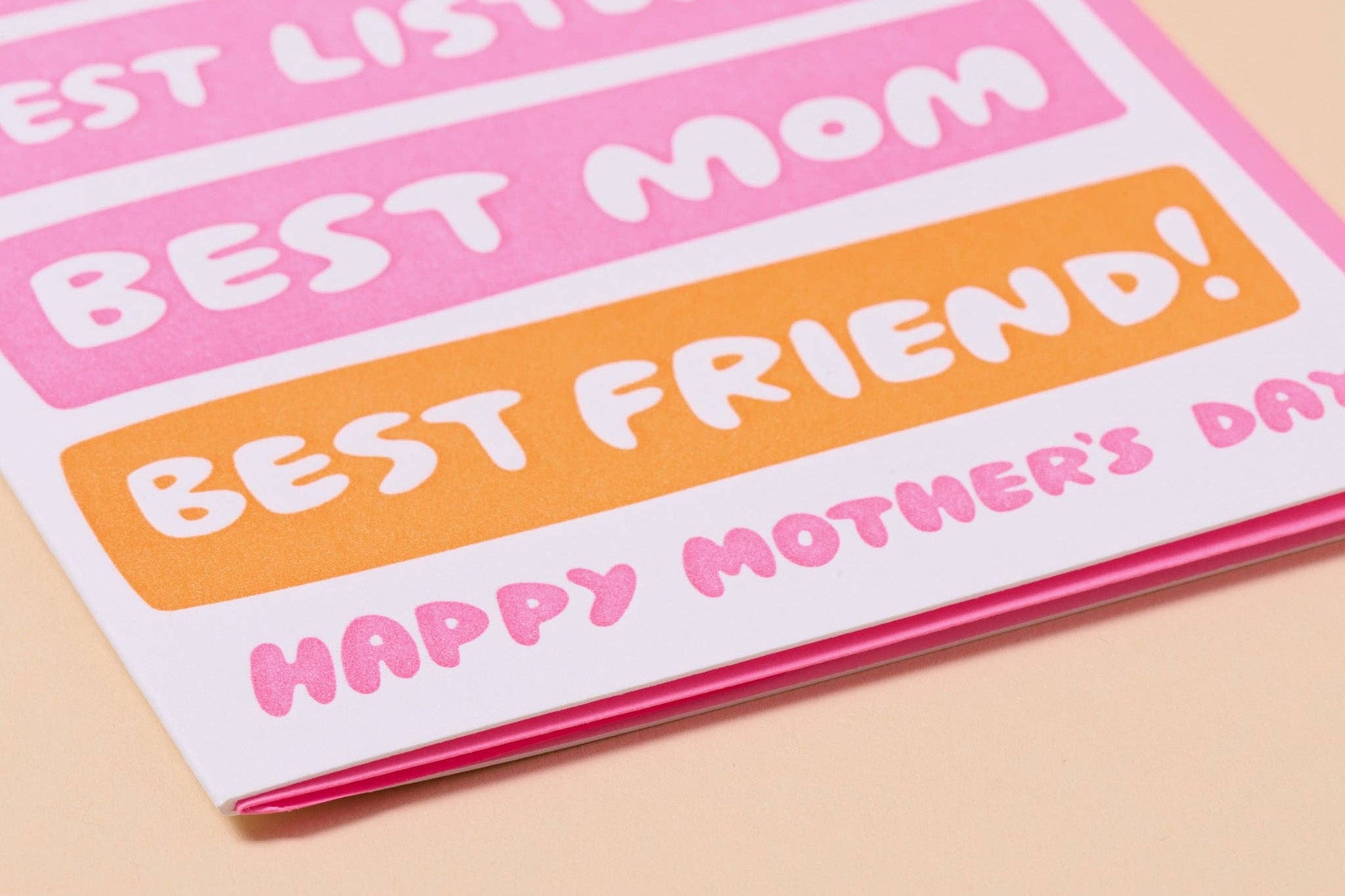 Best Hugger/Listener/Mom/Friend - Mother's Day Card from Kids- Made in USA