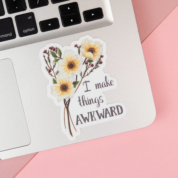 I Make Things Awkward Sticker - Studio 205